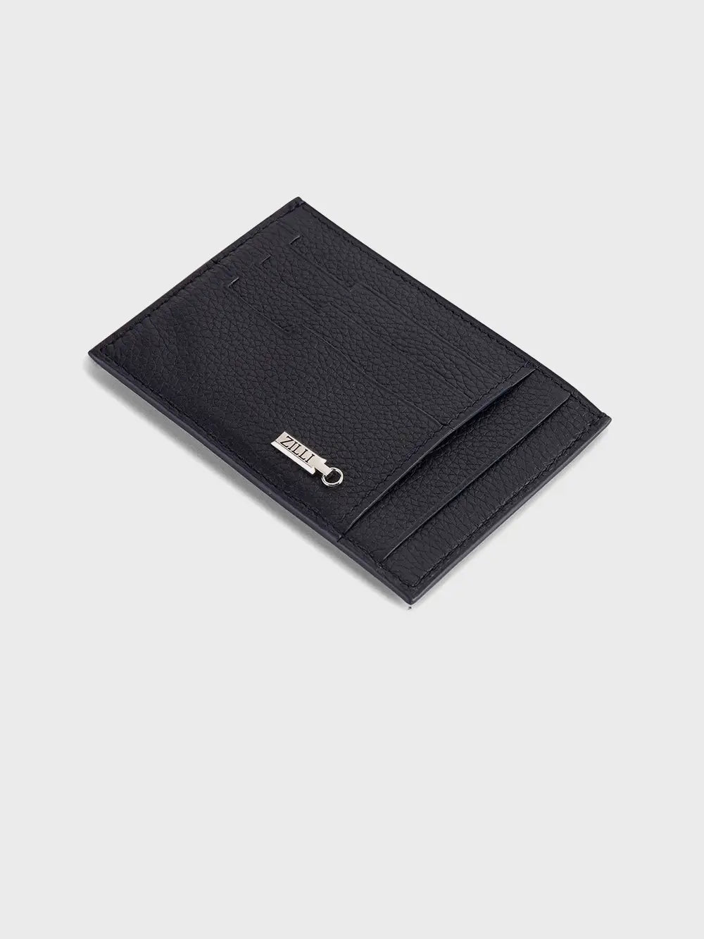 حافظة بطاقات ائتمان من جلد العجل المحبب