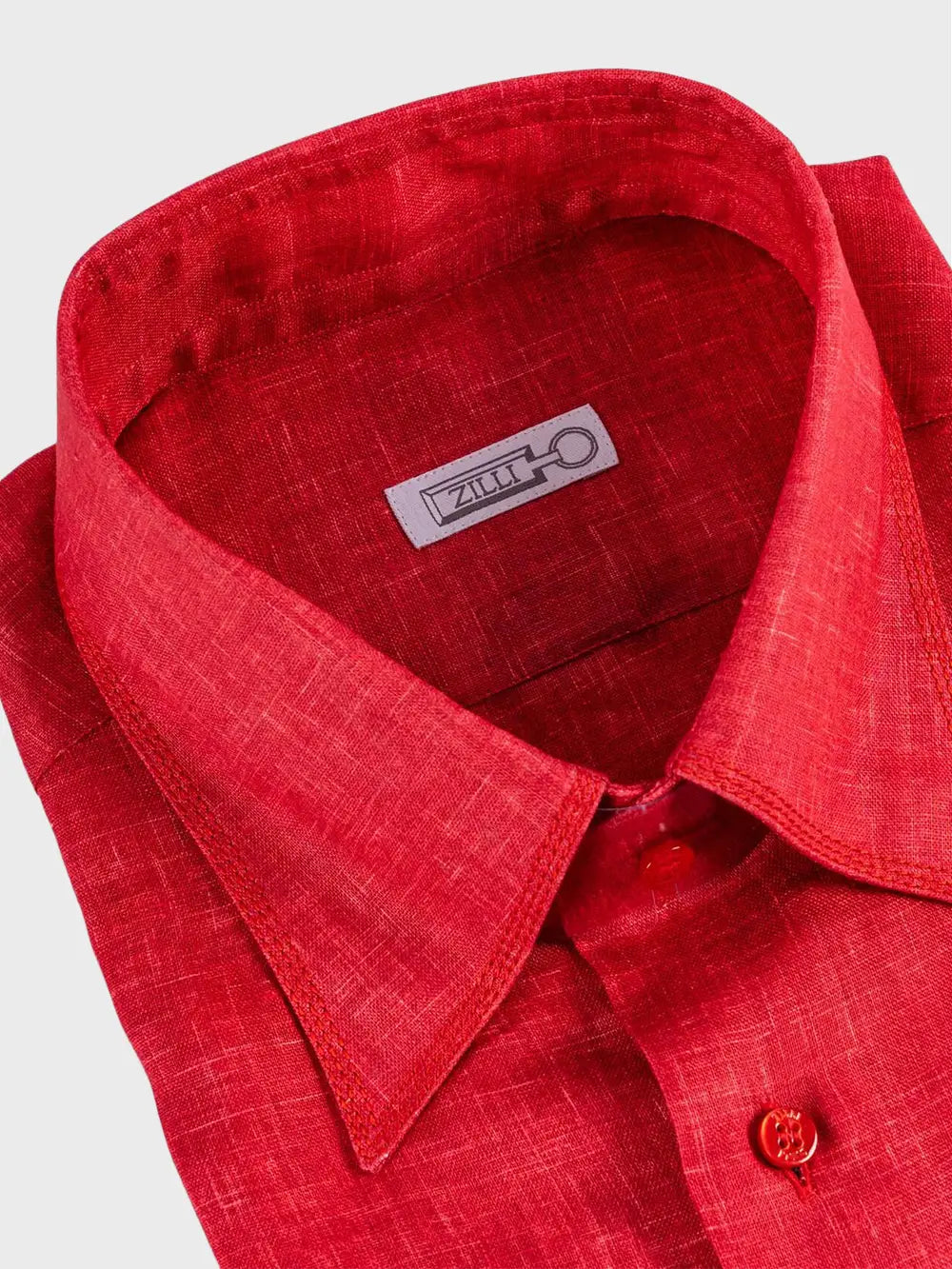 قميص كاجوال من الحرير والقطن بنقوش على شكل حرف Z