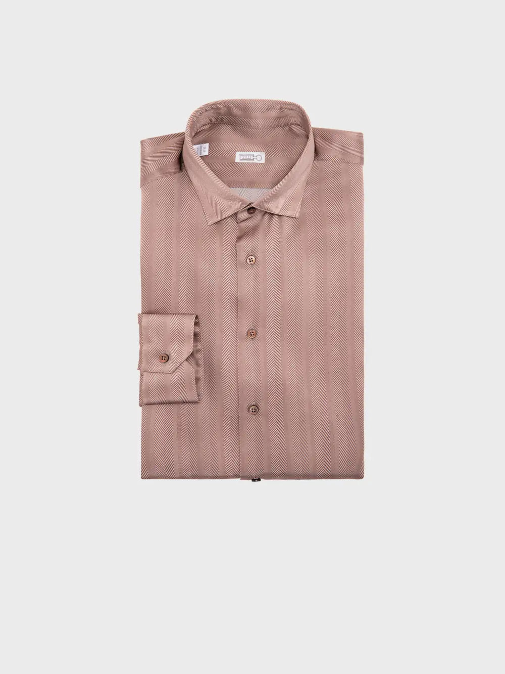 قميص حريري كلاسيكي بأكمام طويلة