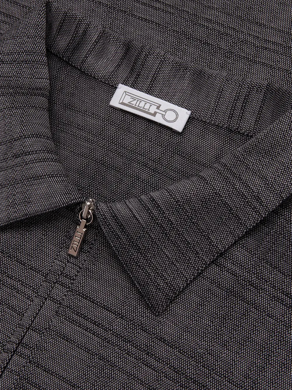 بولو كلاسيكي قصير الأكمام بسحاب كلاسيكي