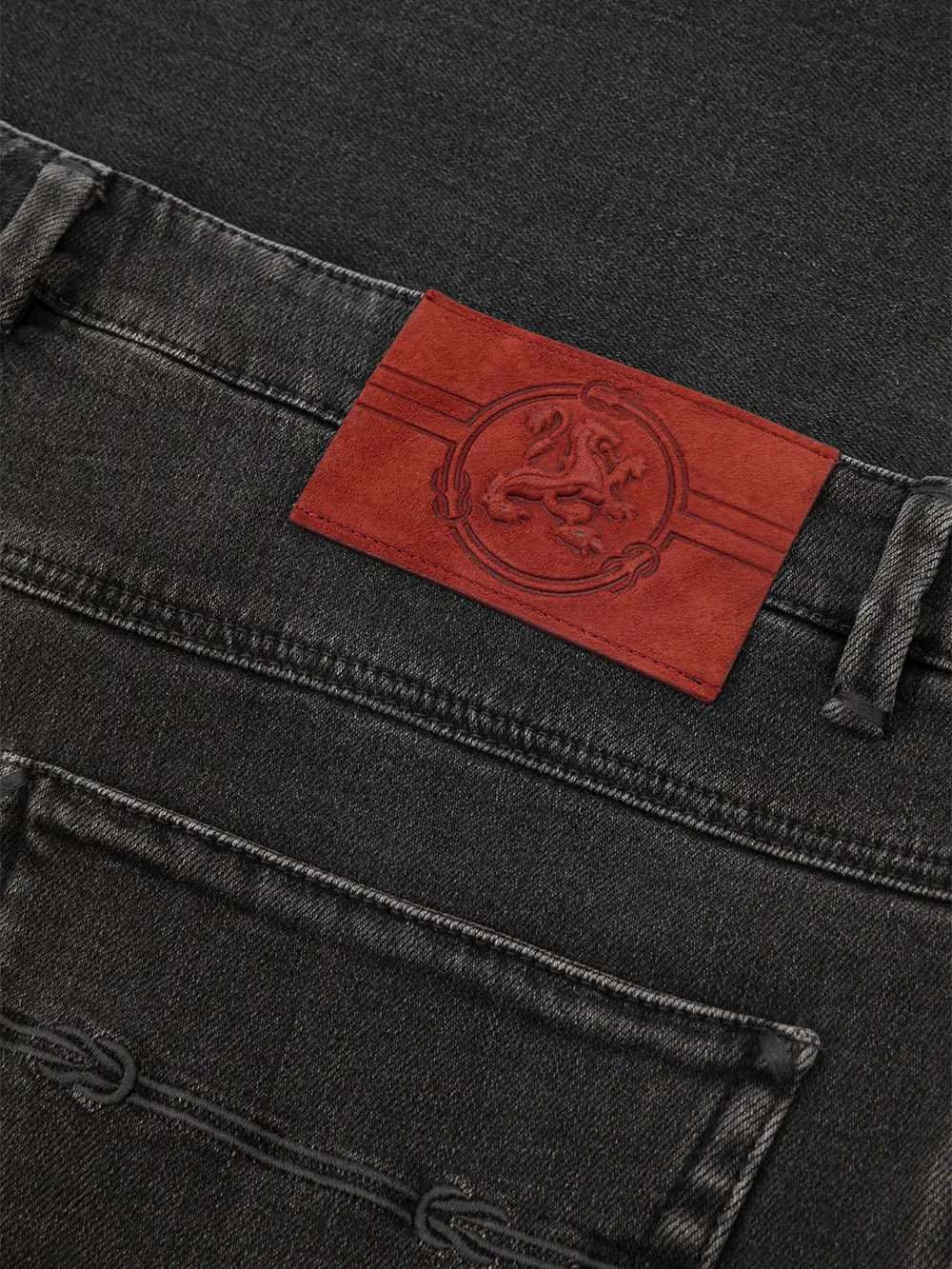 بنطلون جينز بقصة ضيقة من القطن