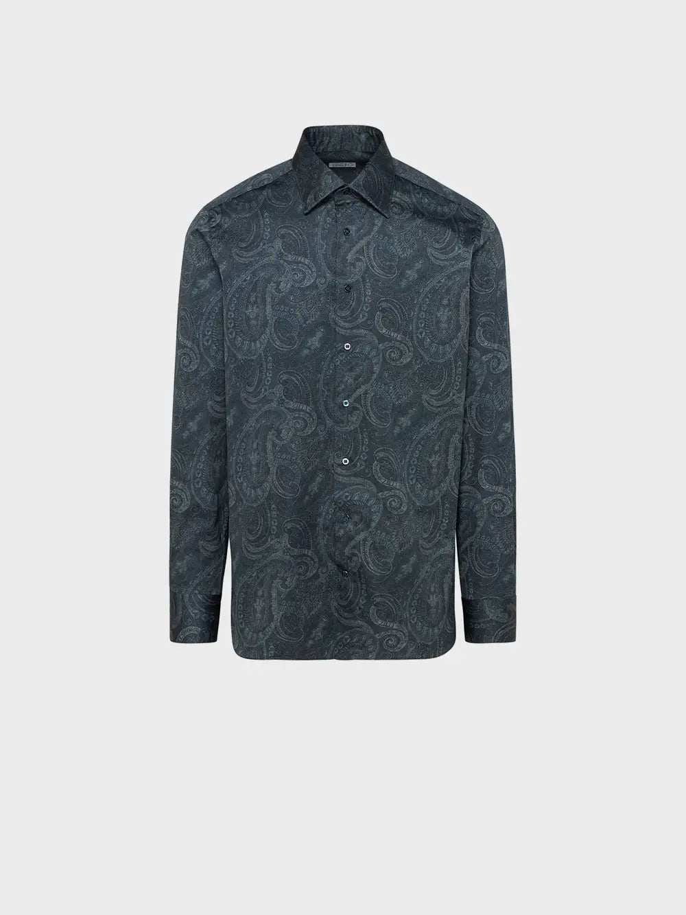 قميص بأكمام طويلة بنقشة بيزلي