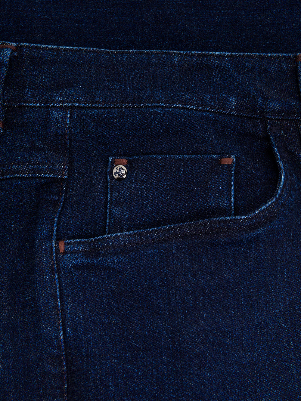 بنطلون جينز بقصة ضيقة من القطن