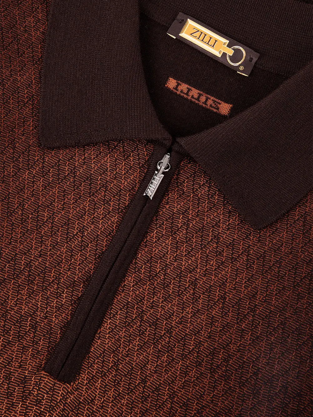 سترة بنقشة هندسية