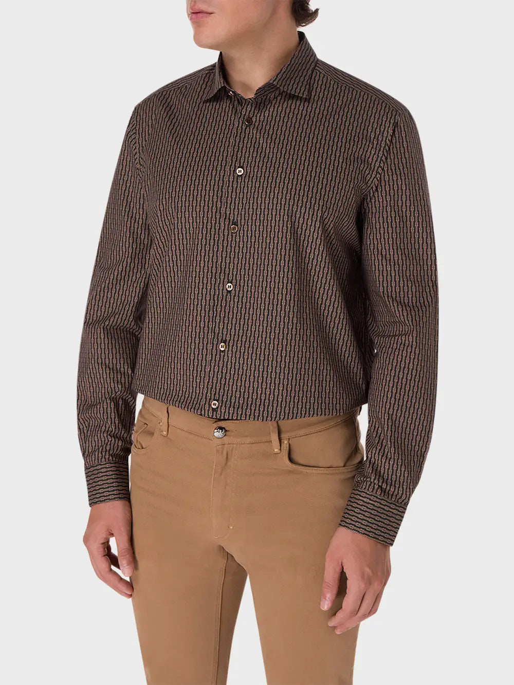 قميص بنمط عقدة آرت إكسبرس الفنية