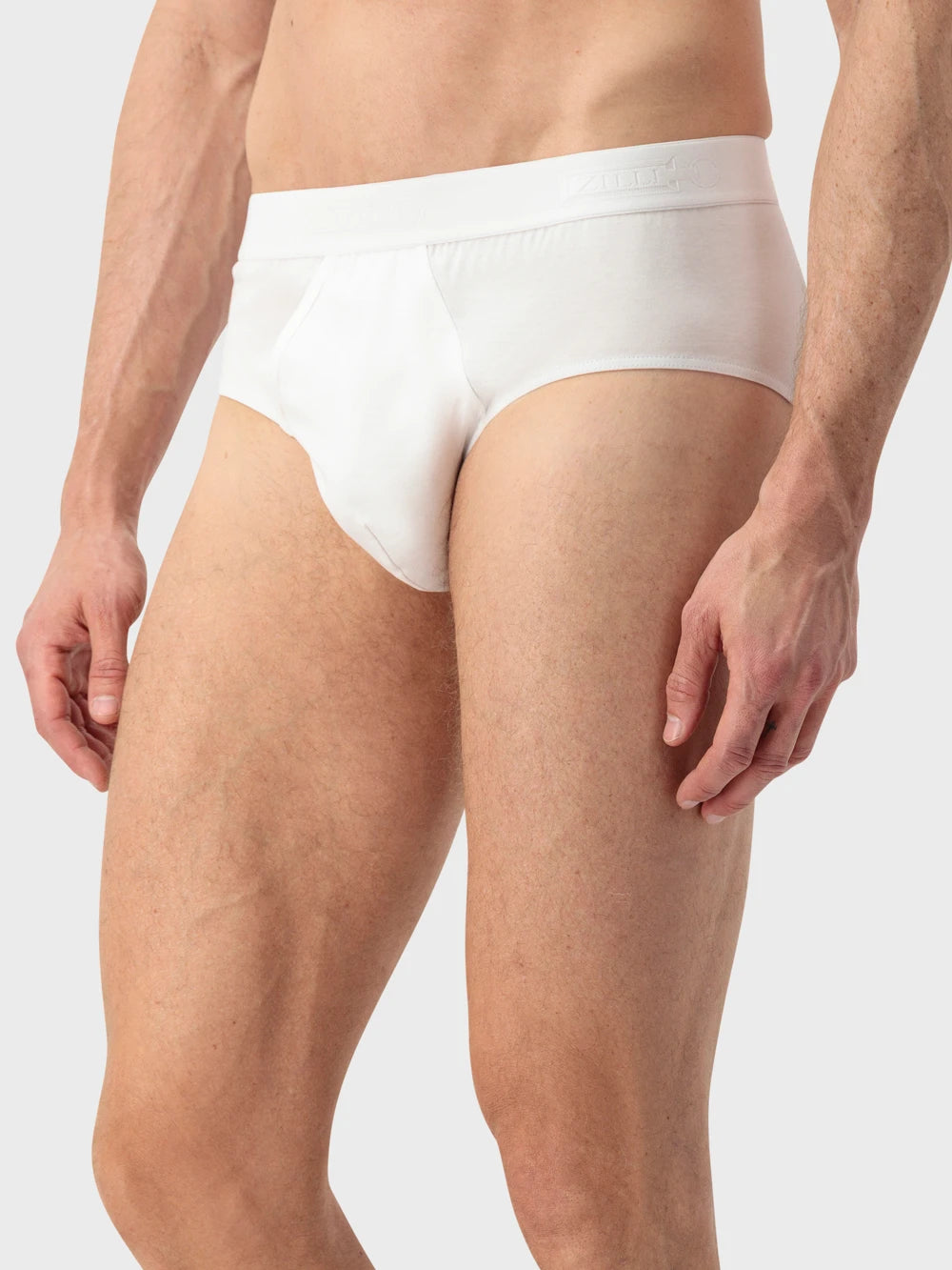 سروال داخلي قصير قطني من زيللي - أبيض