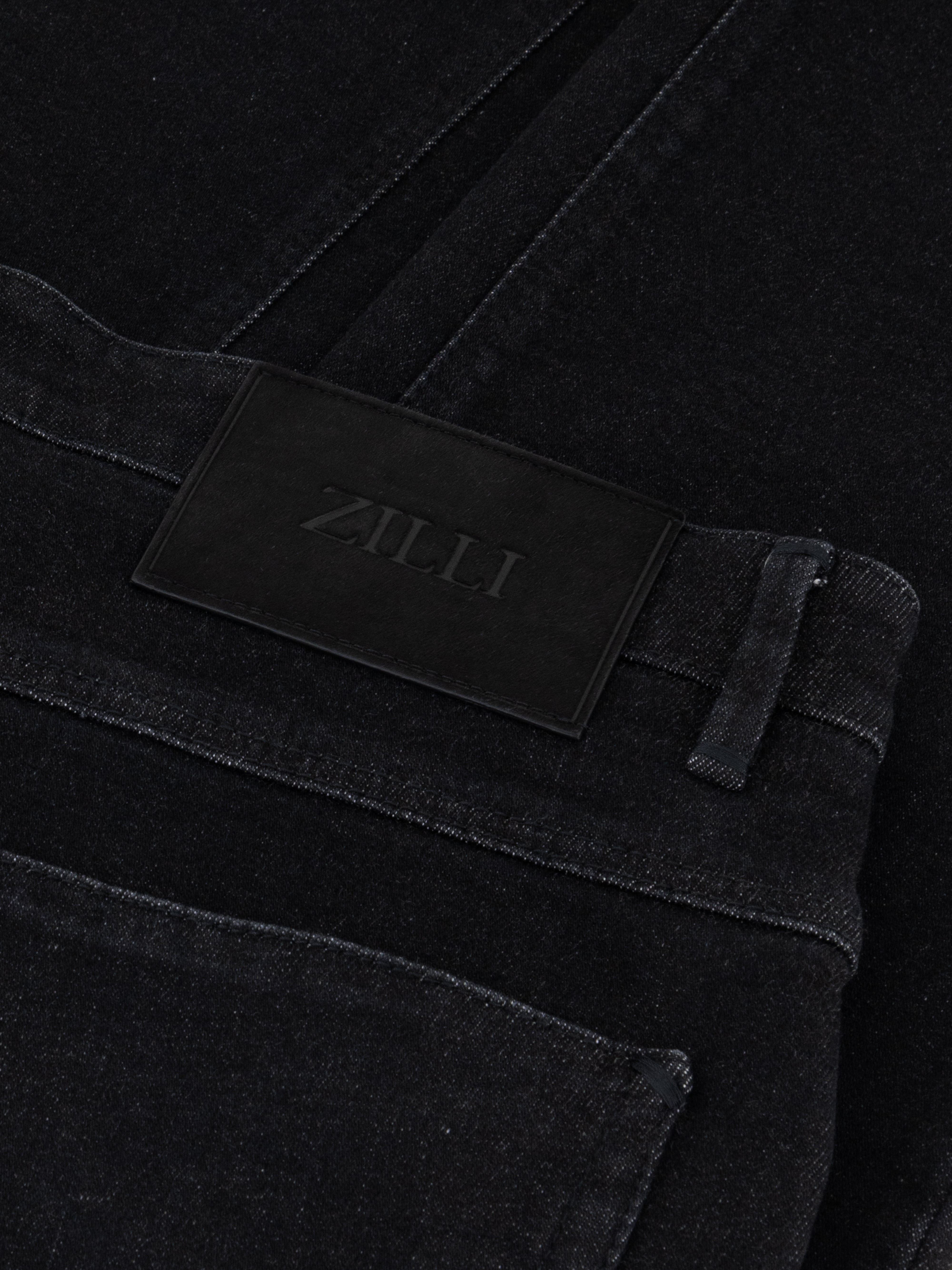 بنطلون جينز قطن أسود