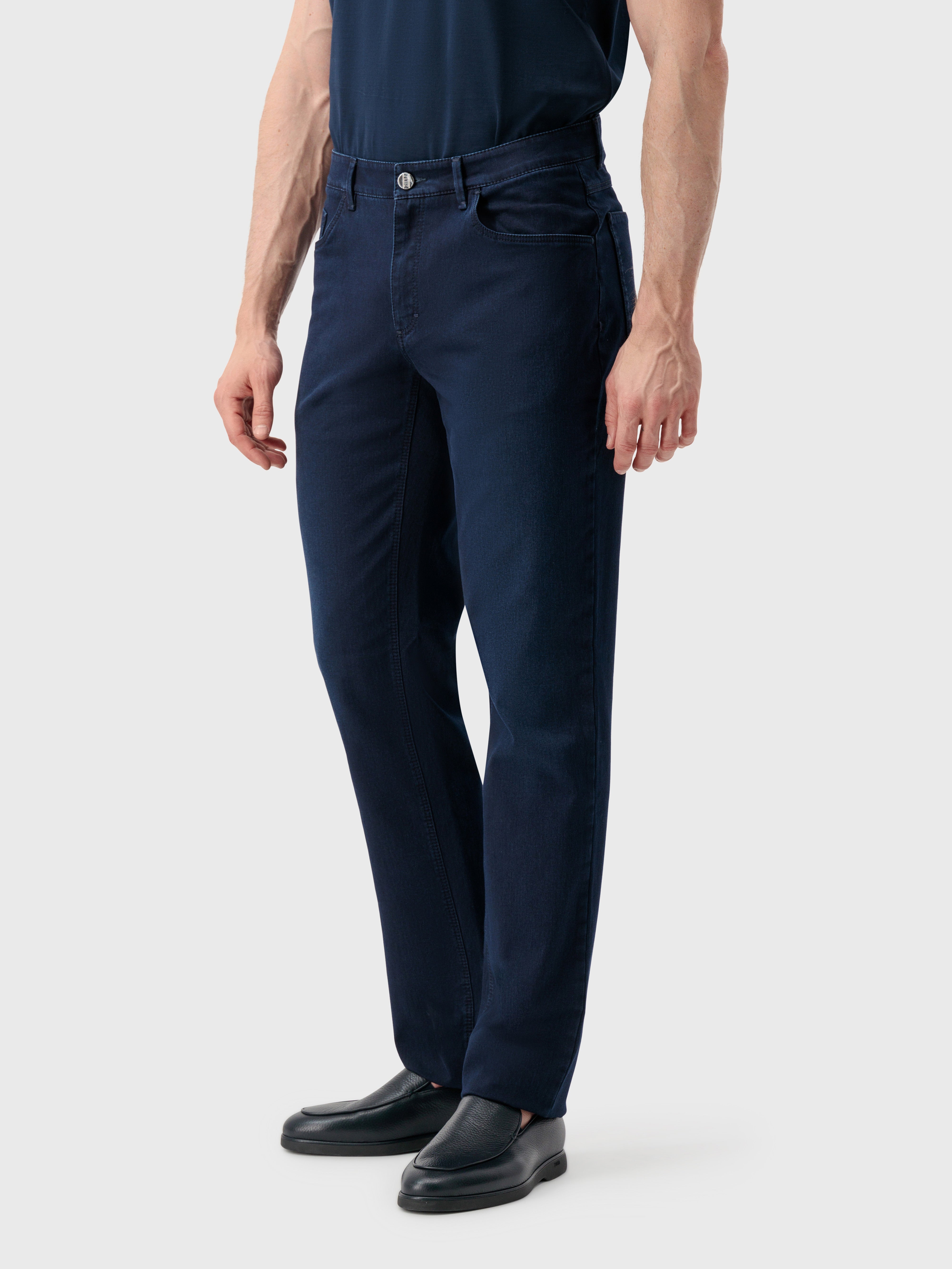 بنطلون جينز أزرق داكن