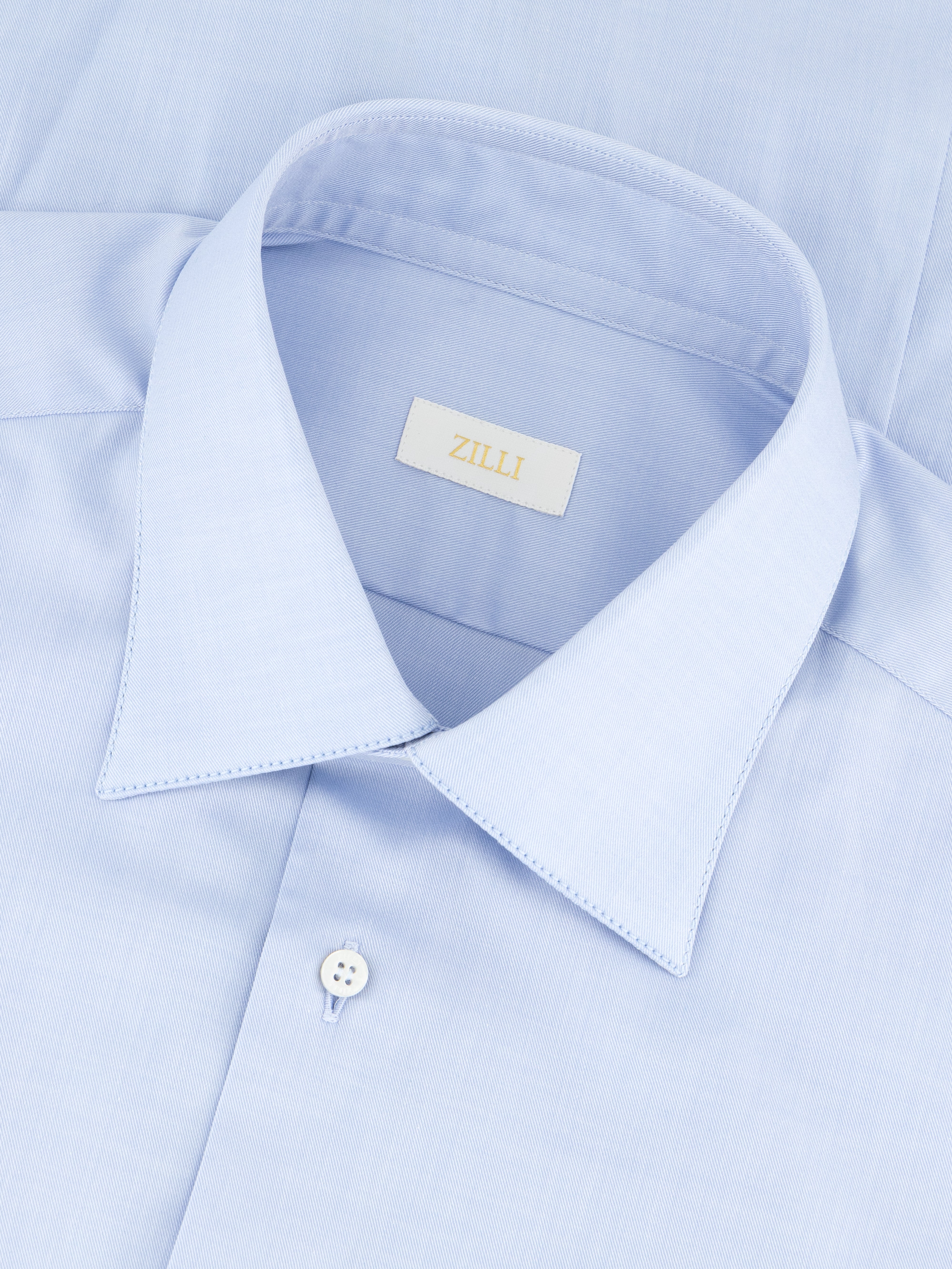 قميص قطن أزرق فاتح