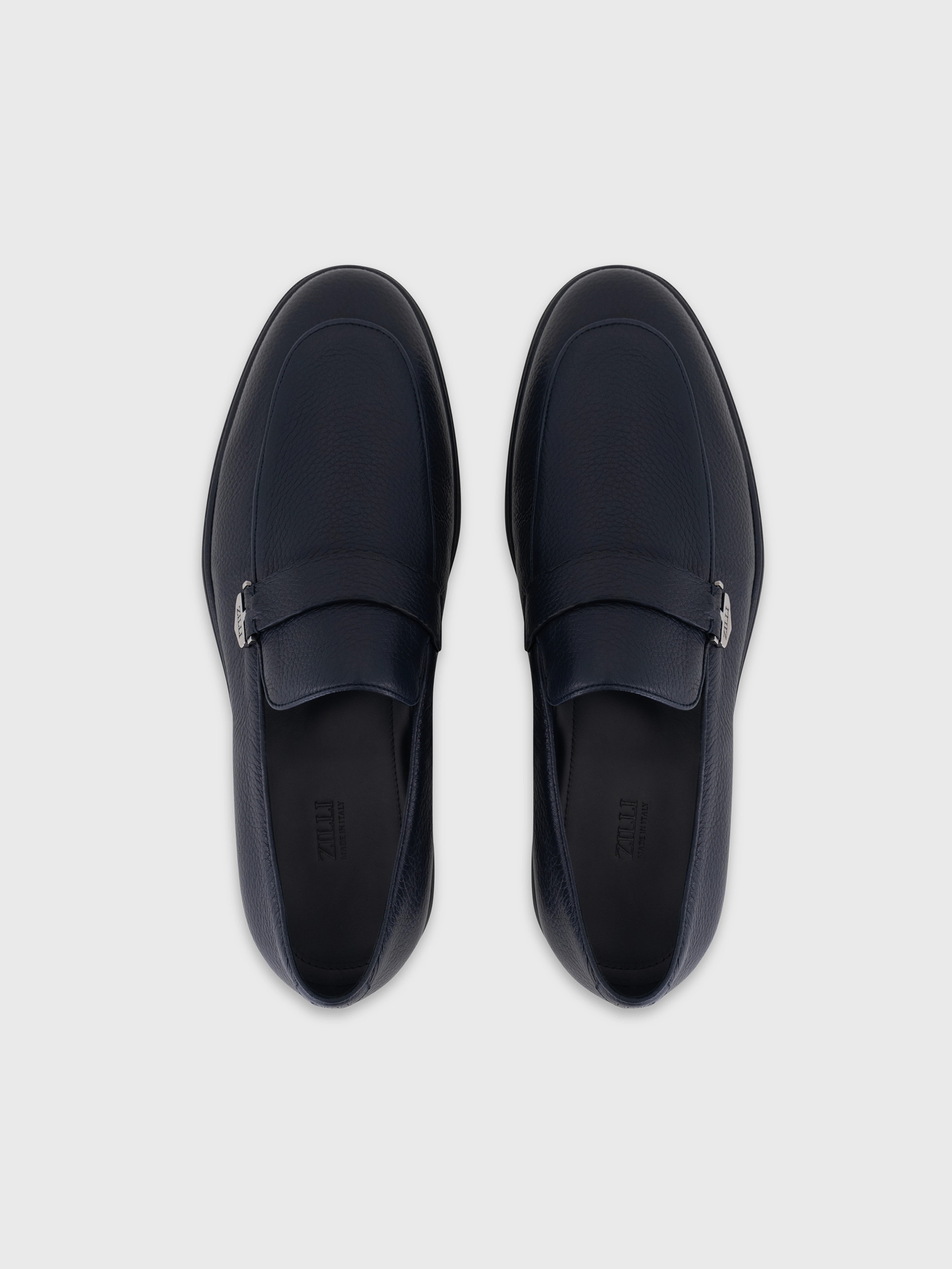 حذاء بدون كعب من زيللي مزخرف بأدوات مزخرفة - كحلي داكن