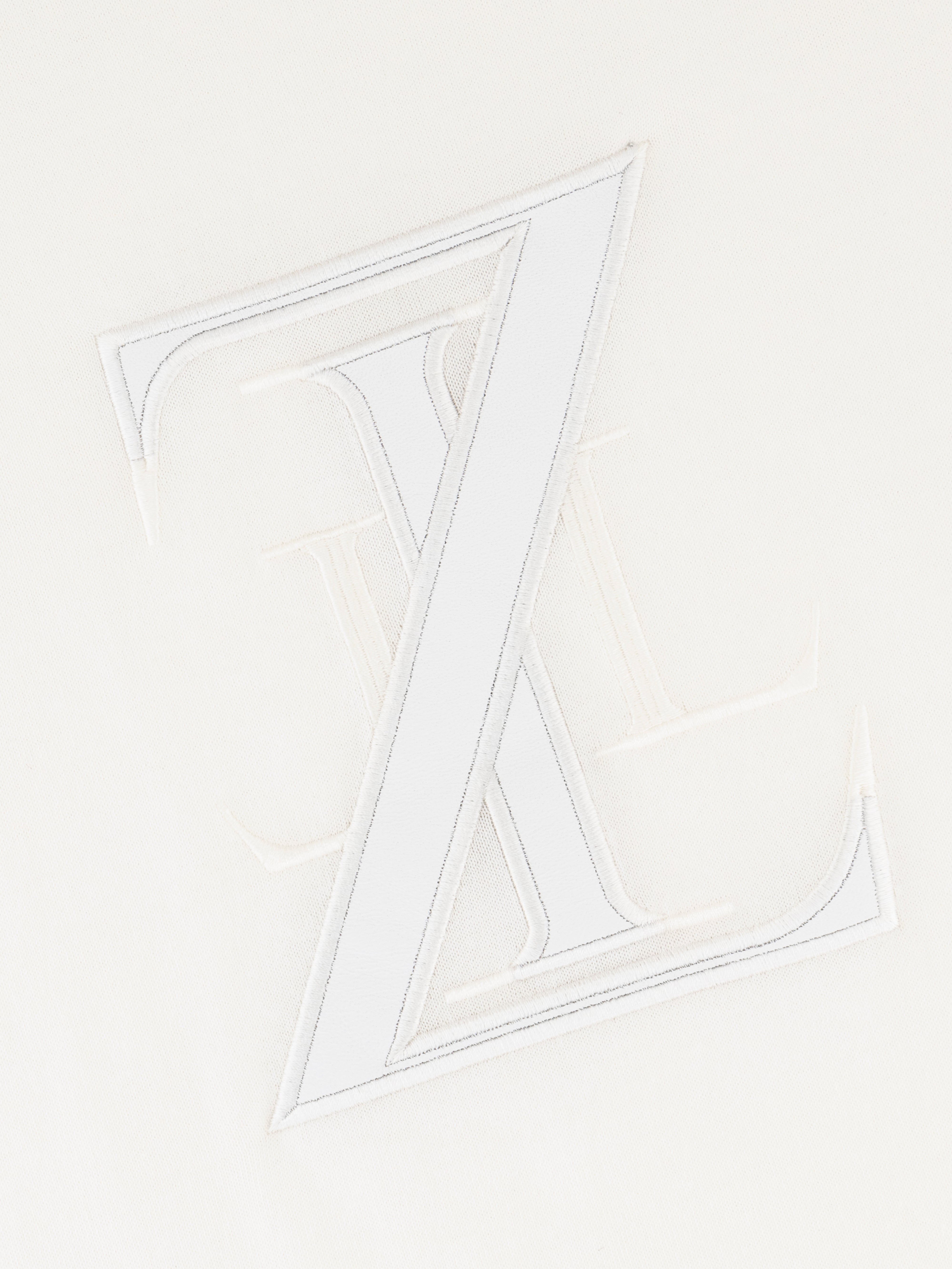 قميص زيللي قطن بتطريز زيللي - أبيض طبيعي