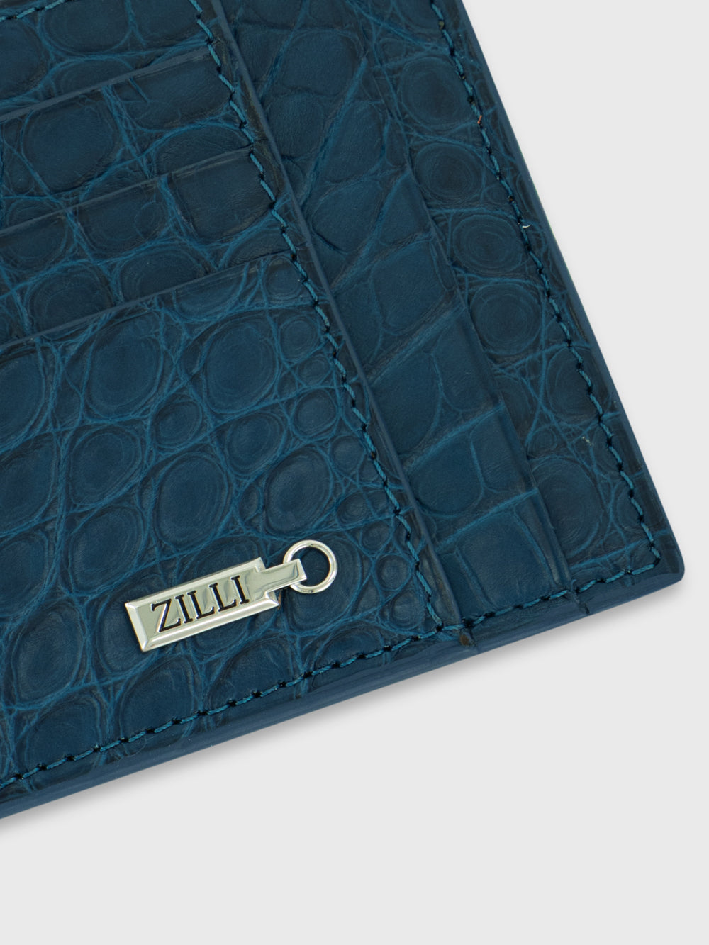 حافظة بطاقات جلدية - زمرد