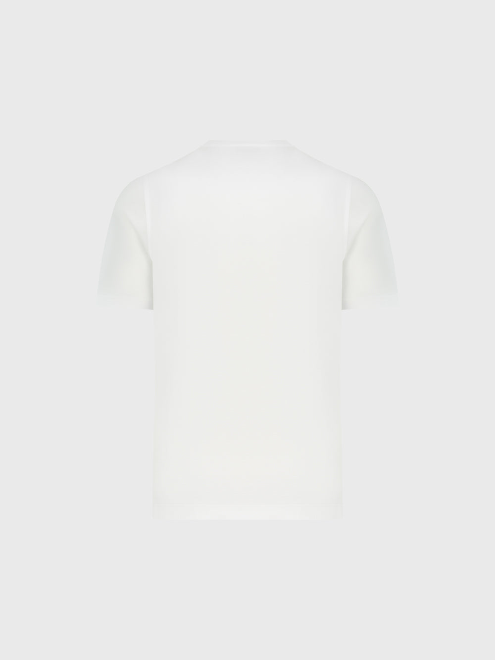 تي شيرت مطرز بالشعار - أبيض