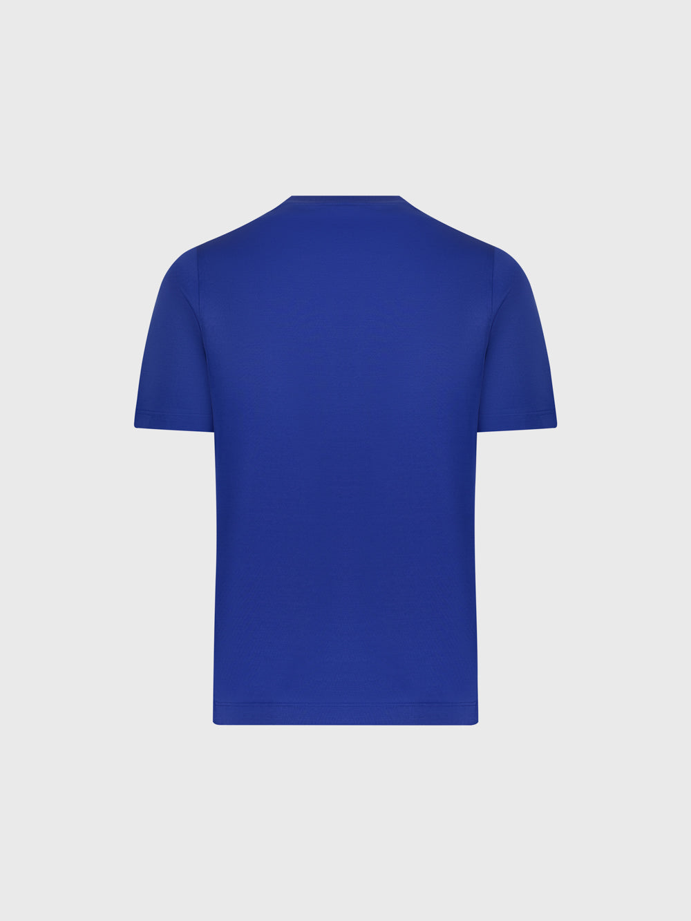 تي شيرت بشعار مطرز بالشعار - أزرق كهربائي