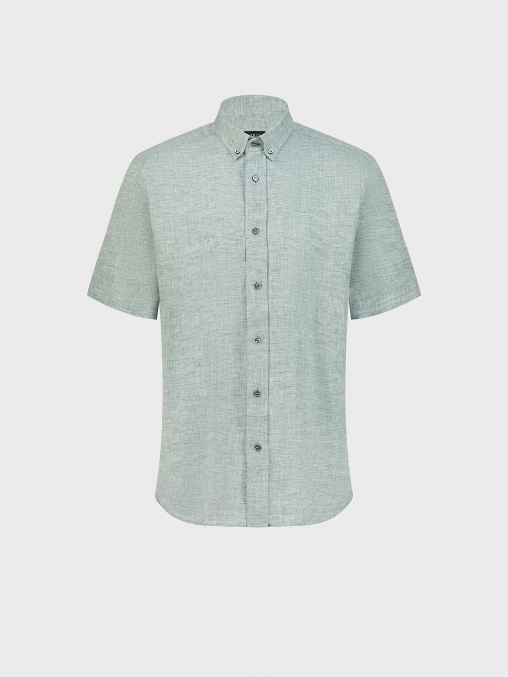 قميص كتان - كاكي باهت