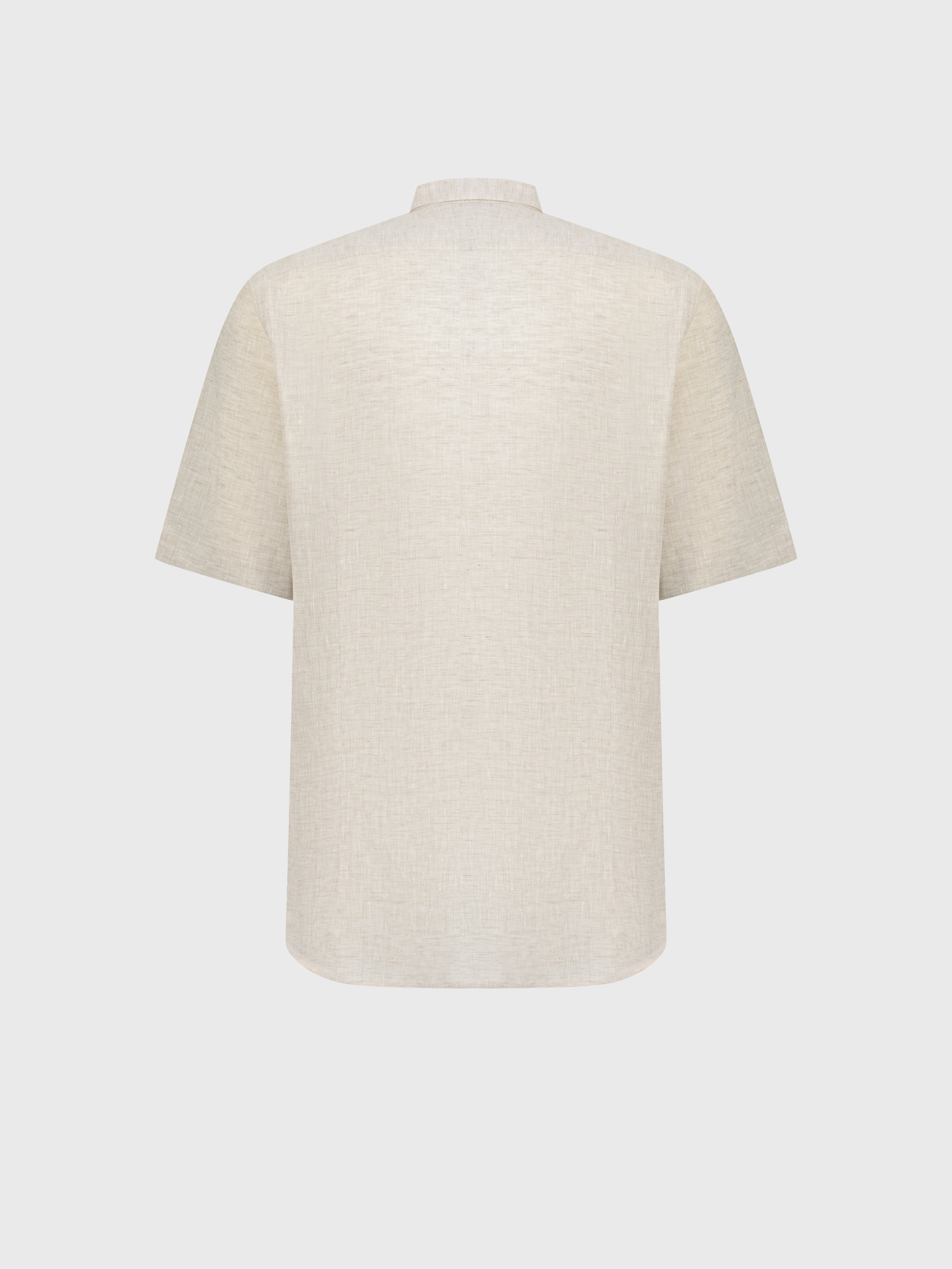 قميص من الكتان - باهت اللون الباهت