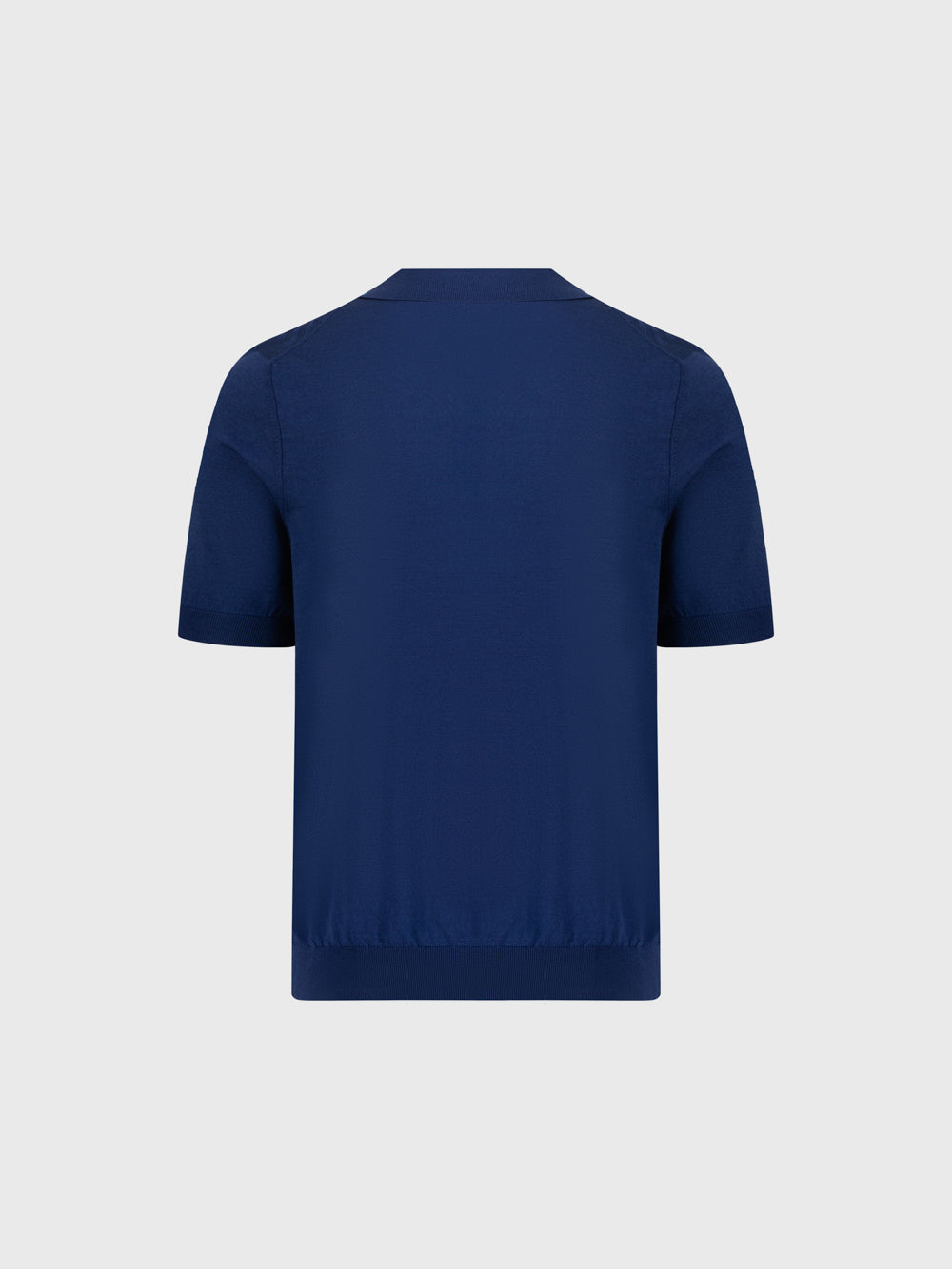 قميص بولو محبوك من الحرير - حبر