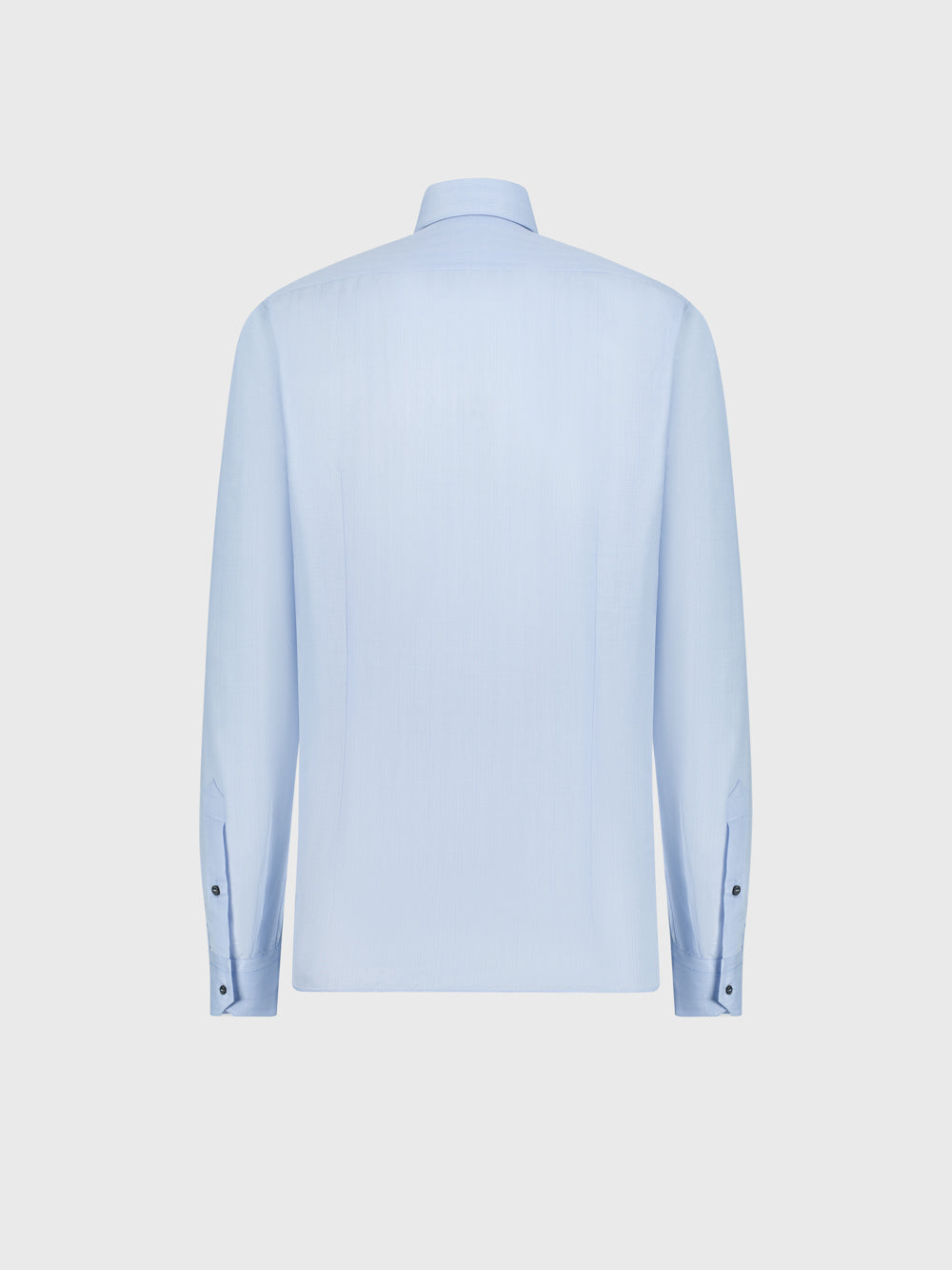 قميص كلاسيكي منقوش بنقوش رقيقة - أزرق أكسفورد