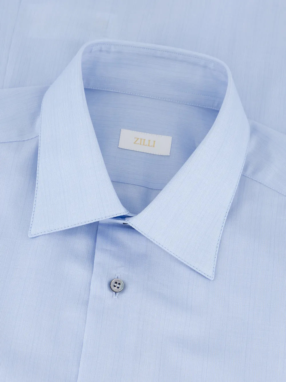 قميص كلاسيكي منقوش بنقوش رقيقة - أزرق أكسفورد