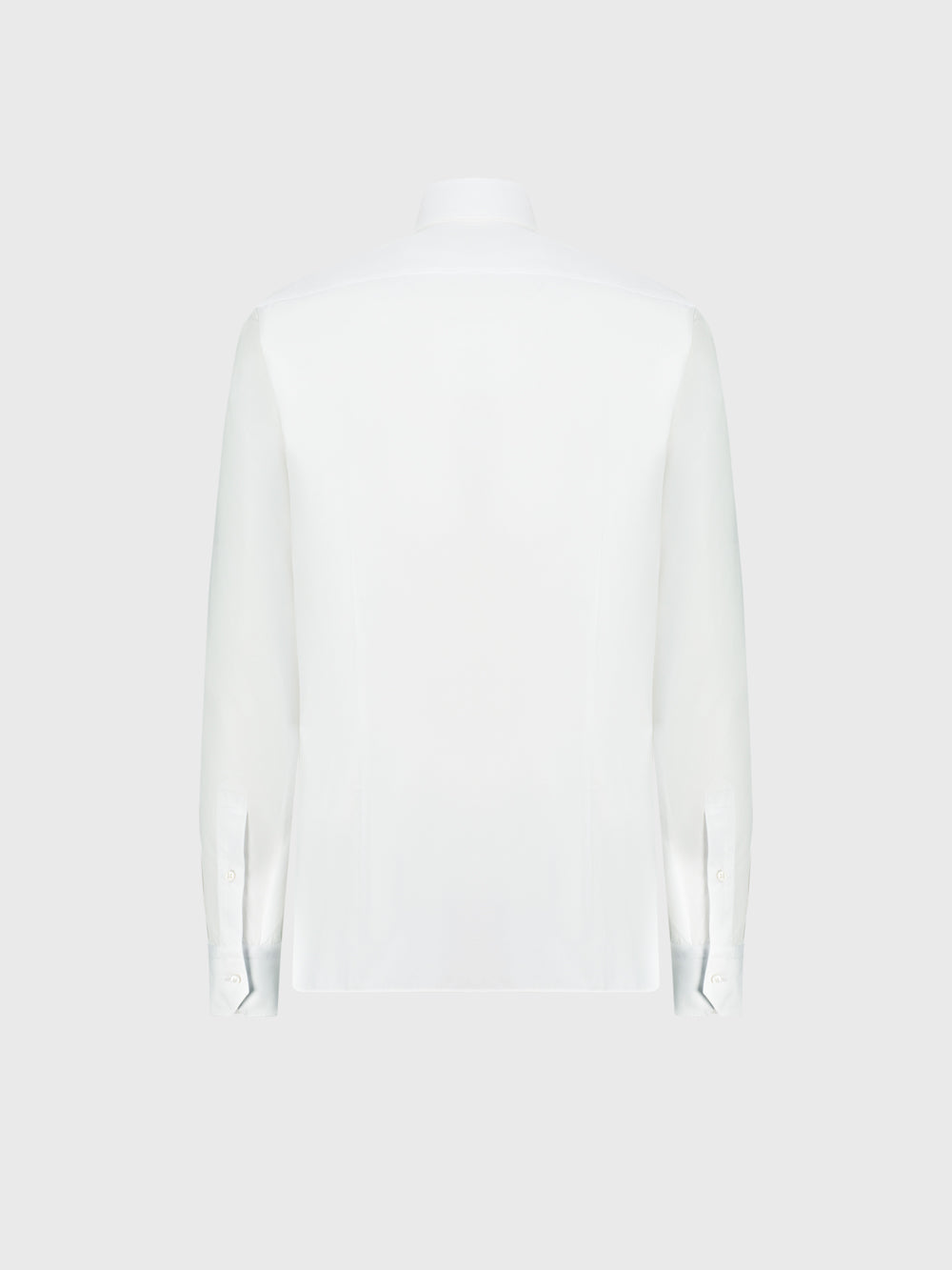 قميص بلون سادة - أبيض