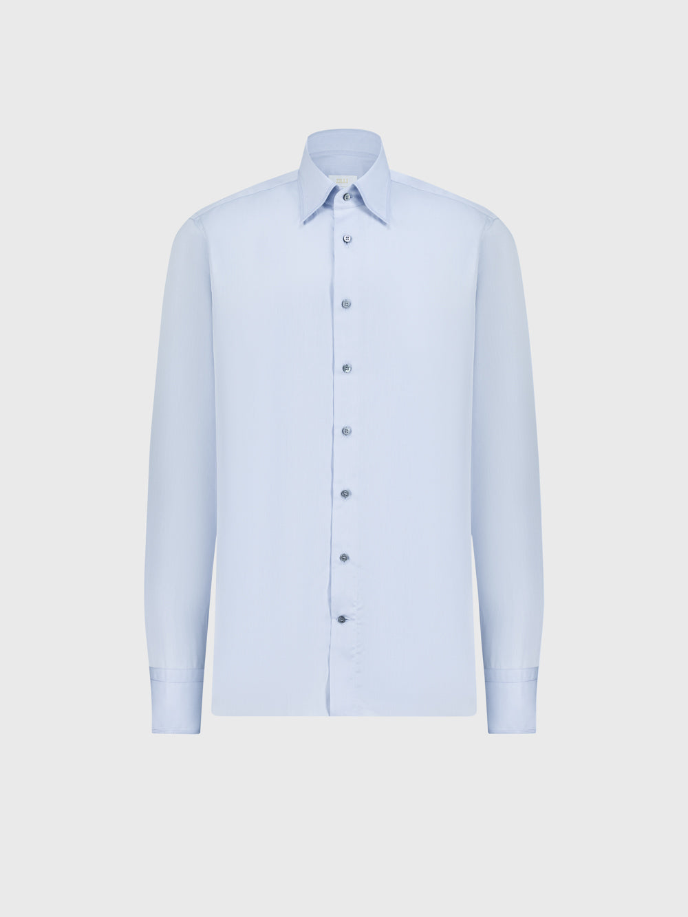 قميص رسمي ثلاثي الياقة ثلاثي الخياطة سهل الكي - أزرق