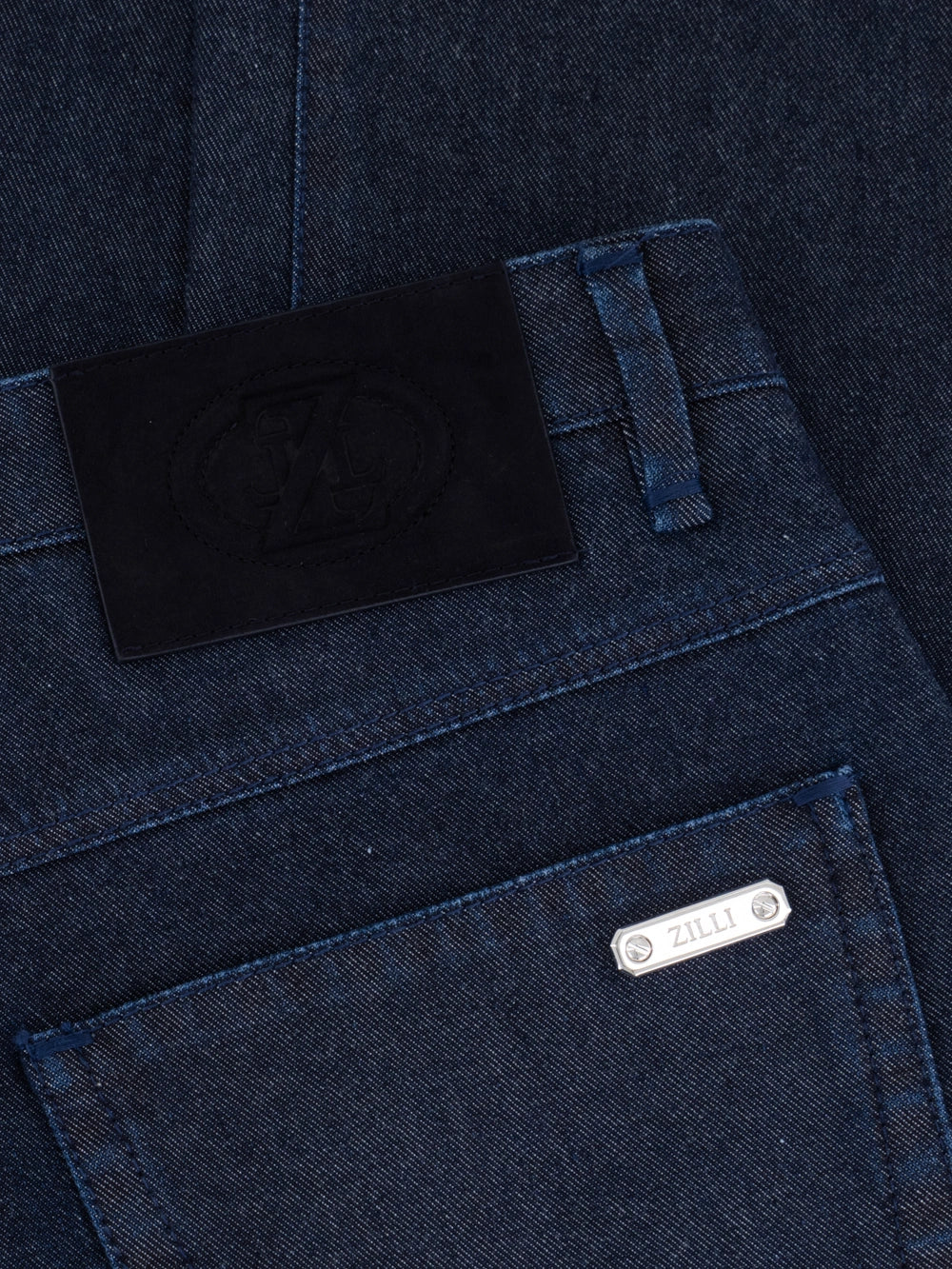 ZILLI Detail Denim - أزرق داكن