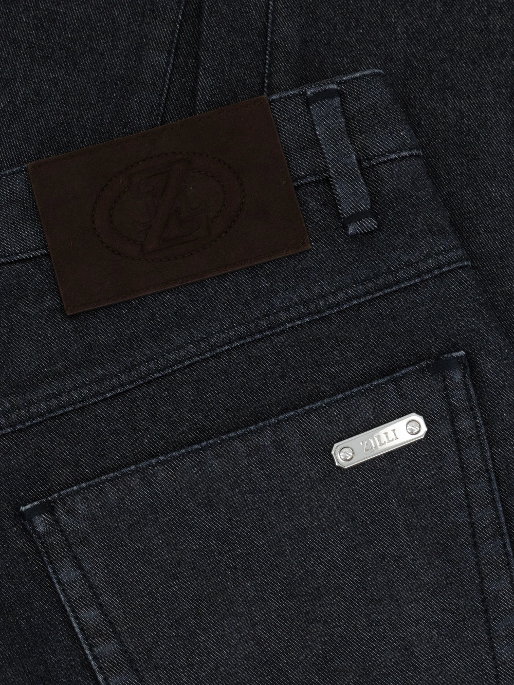 ZILLI Detail Denim - أسود بني
