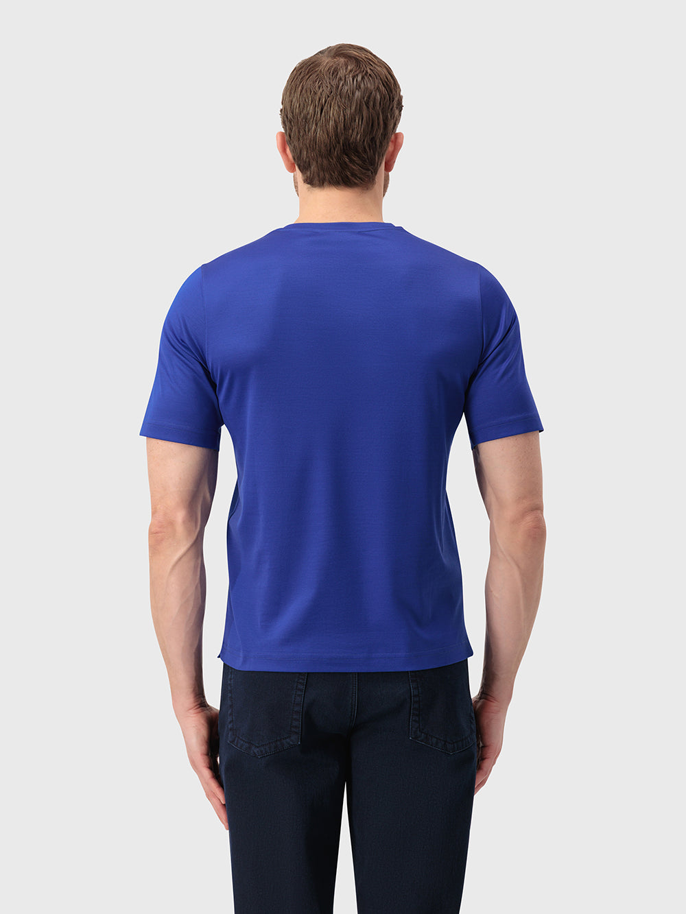 تي شيرت بشعار - أزرق كهربائي