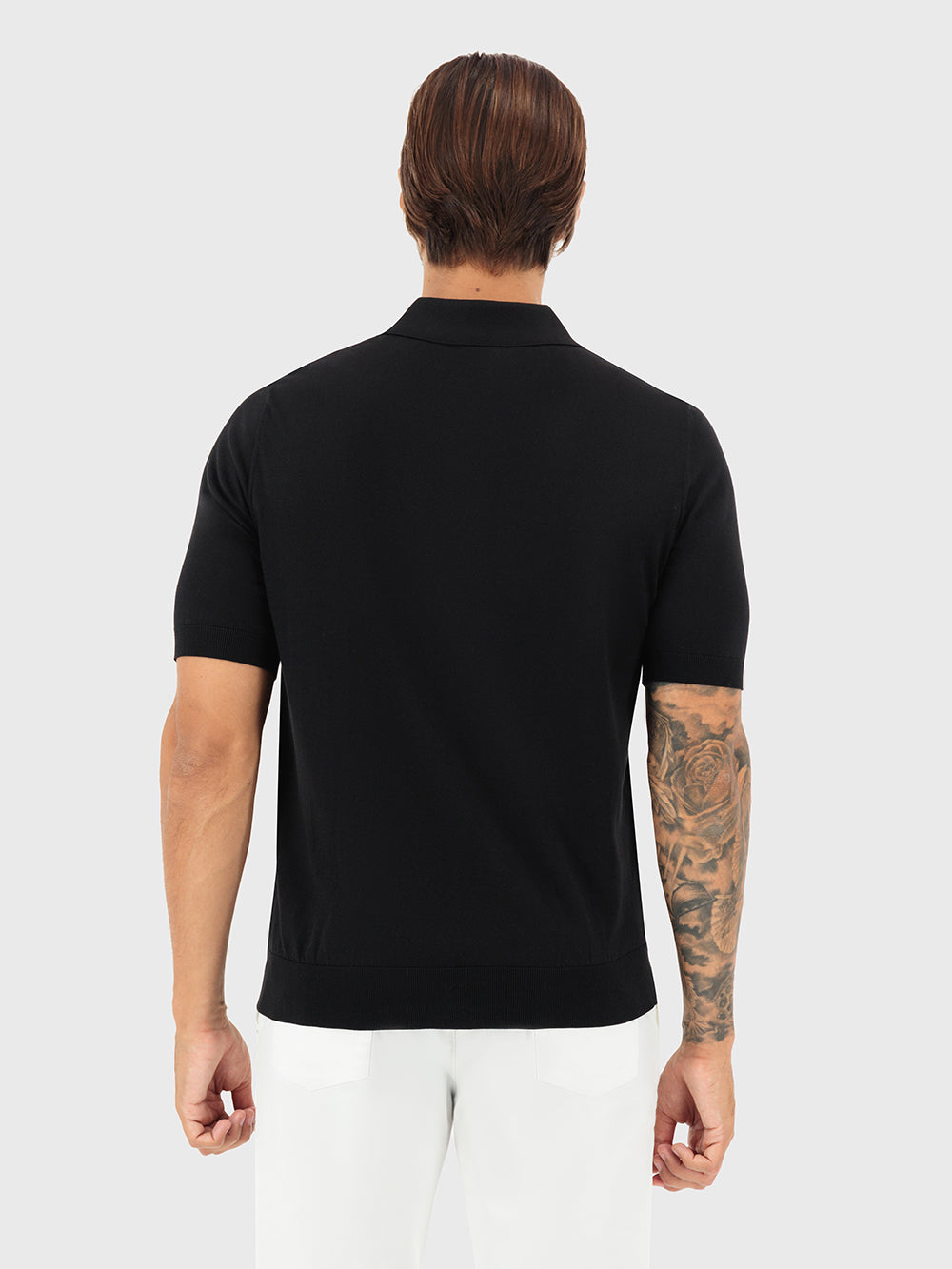 قميص بولو بسحاب بنقشة زيللي