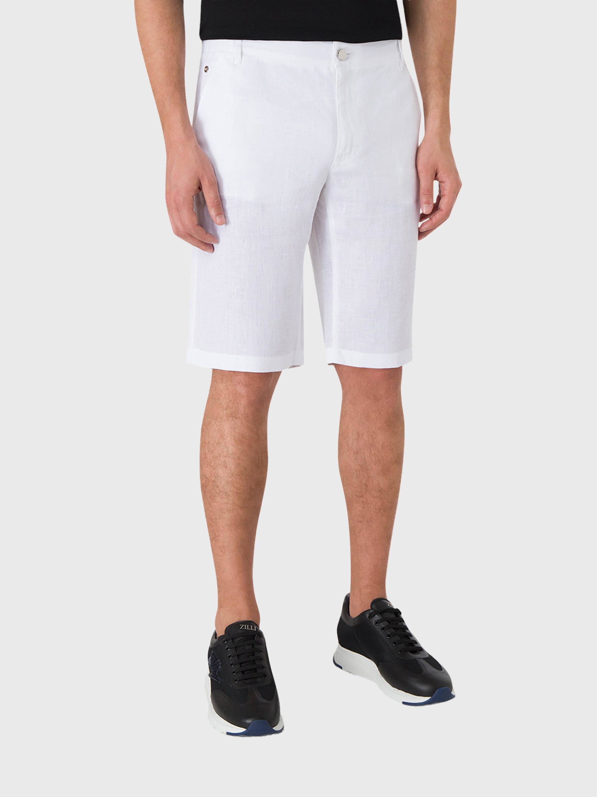 شورت كتان قصير