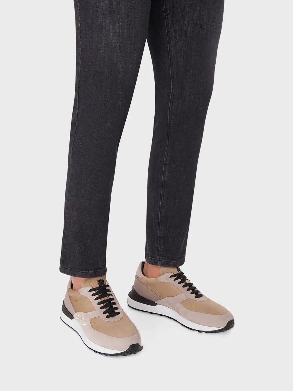 Suede Calfskin Sneakers with ZILLI Signature