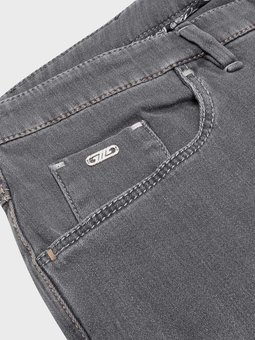 Zilli Slim Fit Jeans with ZILLI Retro Plaque