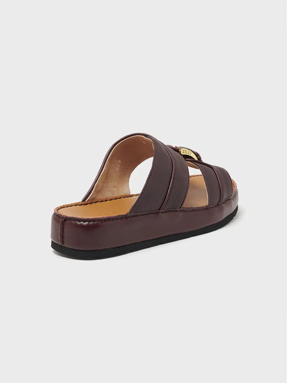 Zilli Handcrafted Deerskin Leather Sandal With 18K Gold-Plated ZILLI Rivet
