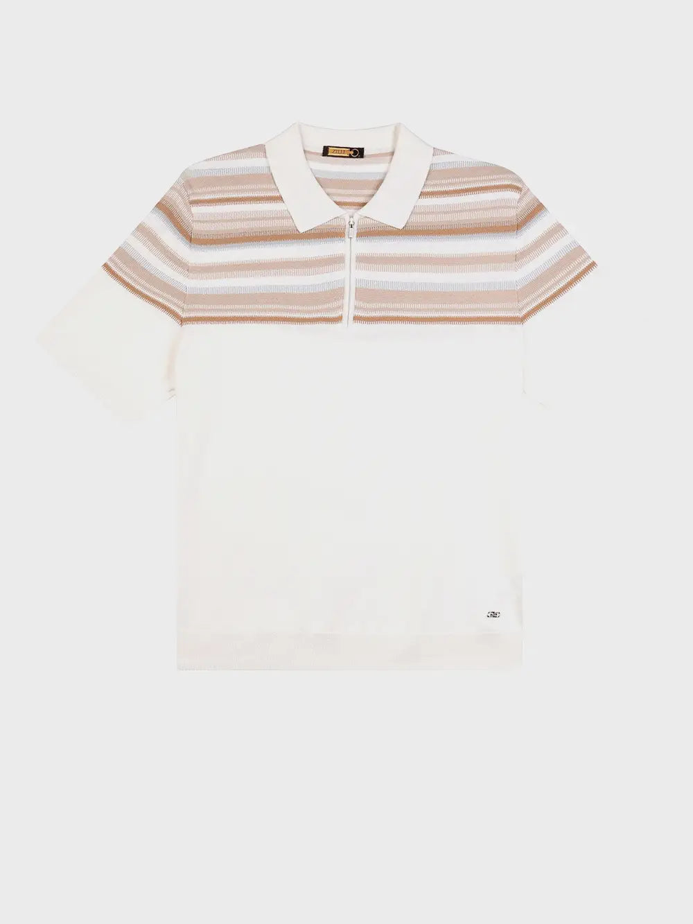 Zilli Silk-Cotton Blend Zipped Polo Shirt