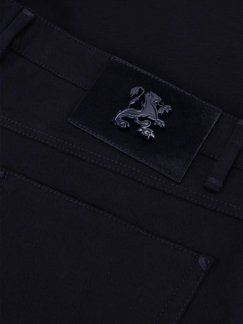 Slim Jeans with Calf Suede Patch