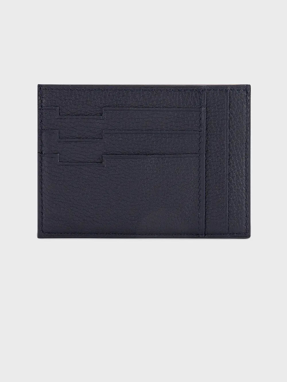 Grained Calfskin Credit Card Holder