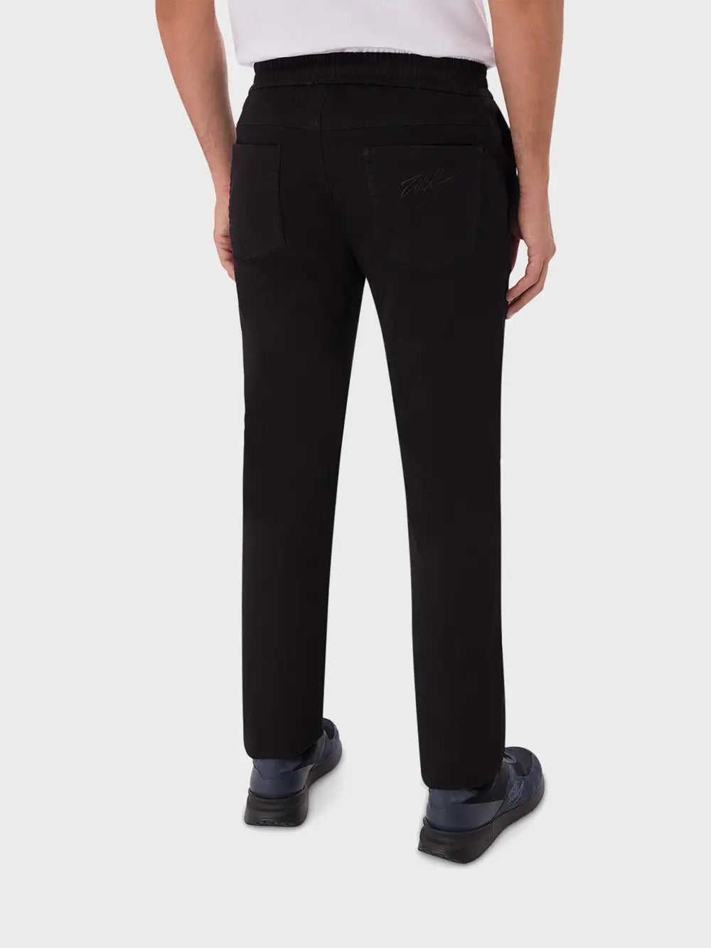 Elastic Trousers with Coulisse