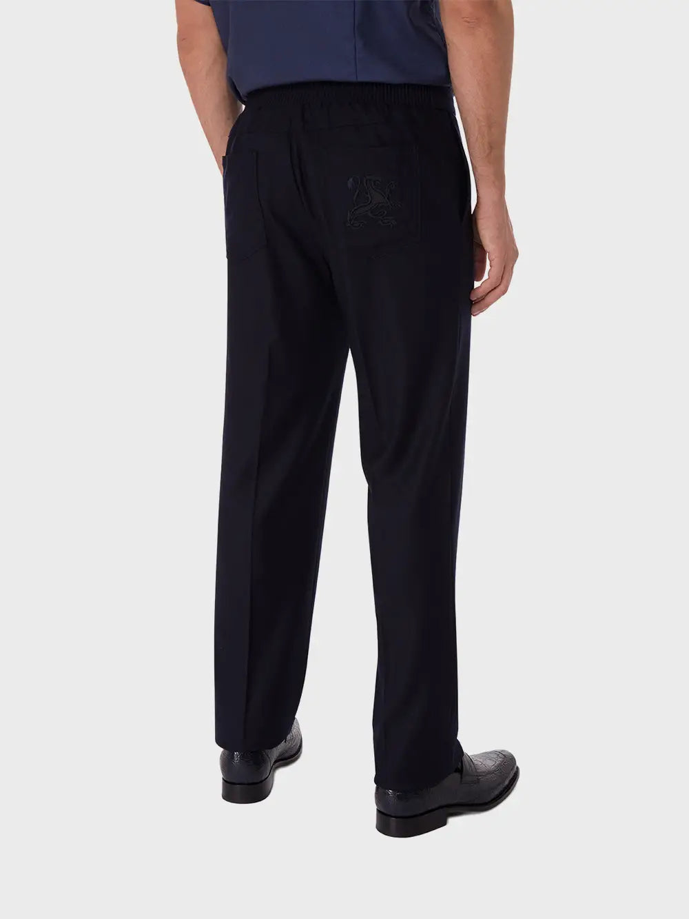 Trousers with Elastic Waistband