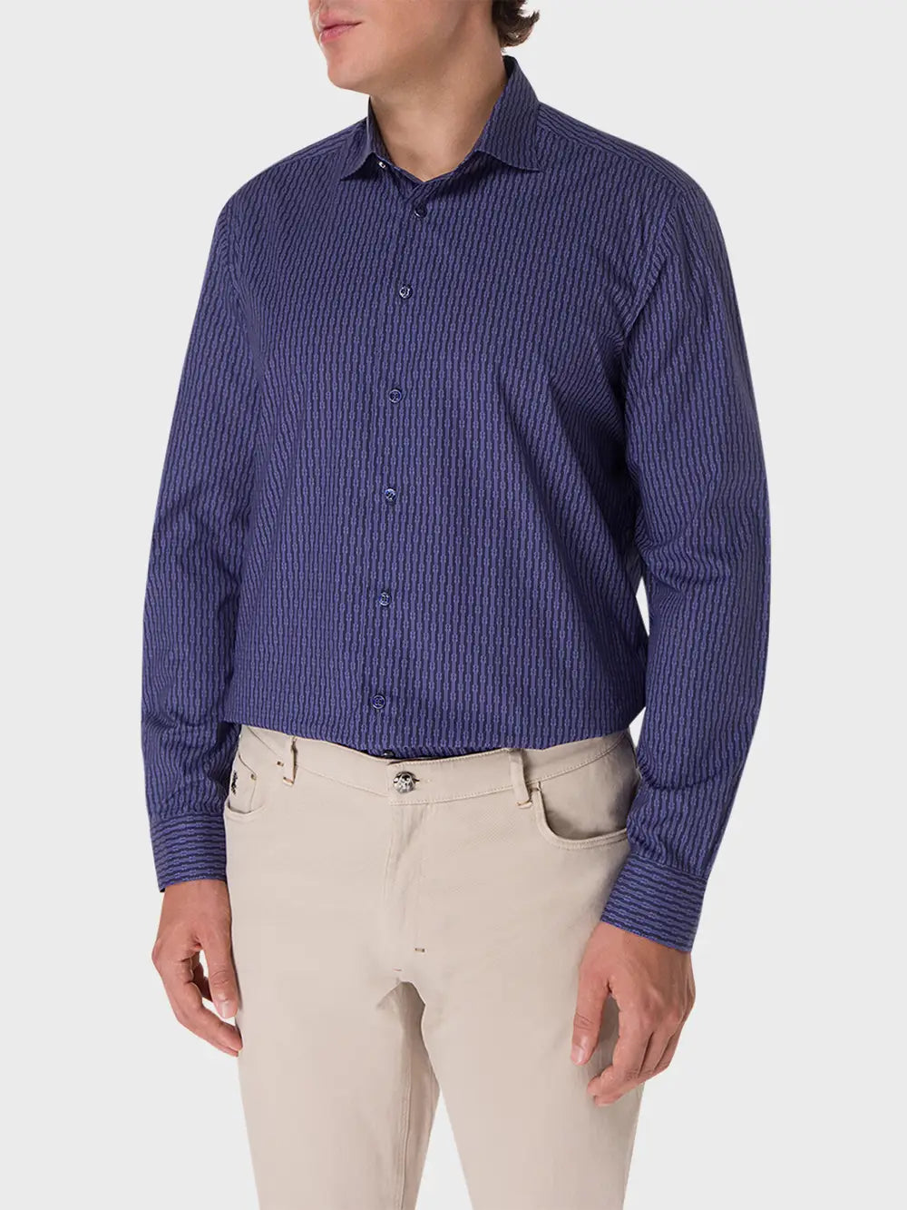 Shirt with Art-Express Knot Pattern