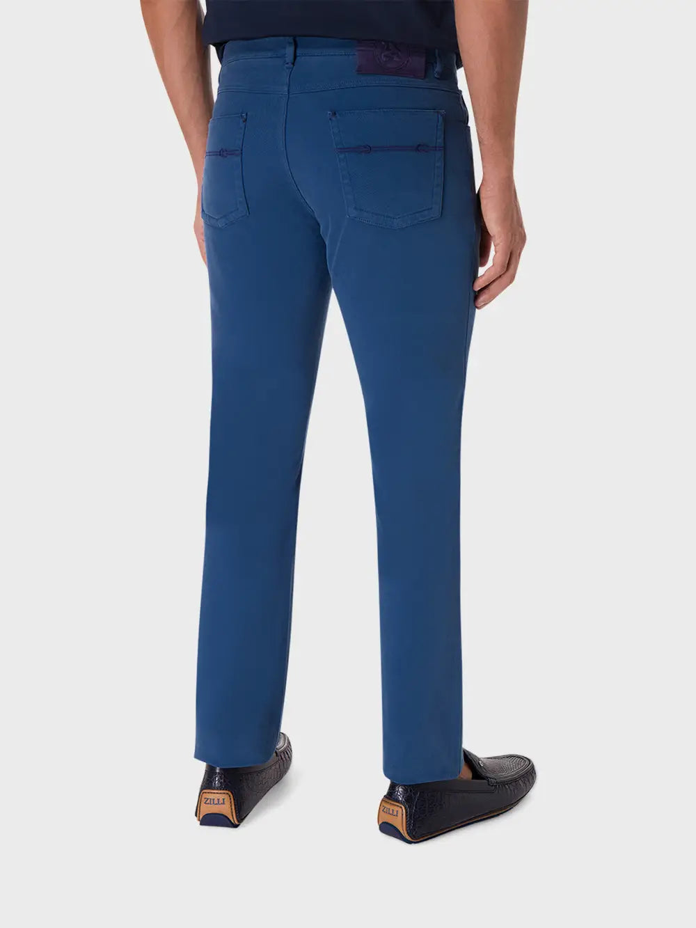 Slim Fit Jeans with Art Express Knot Embroidery