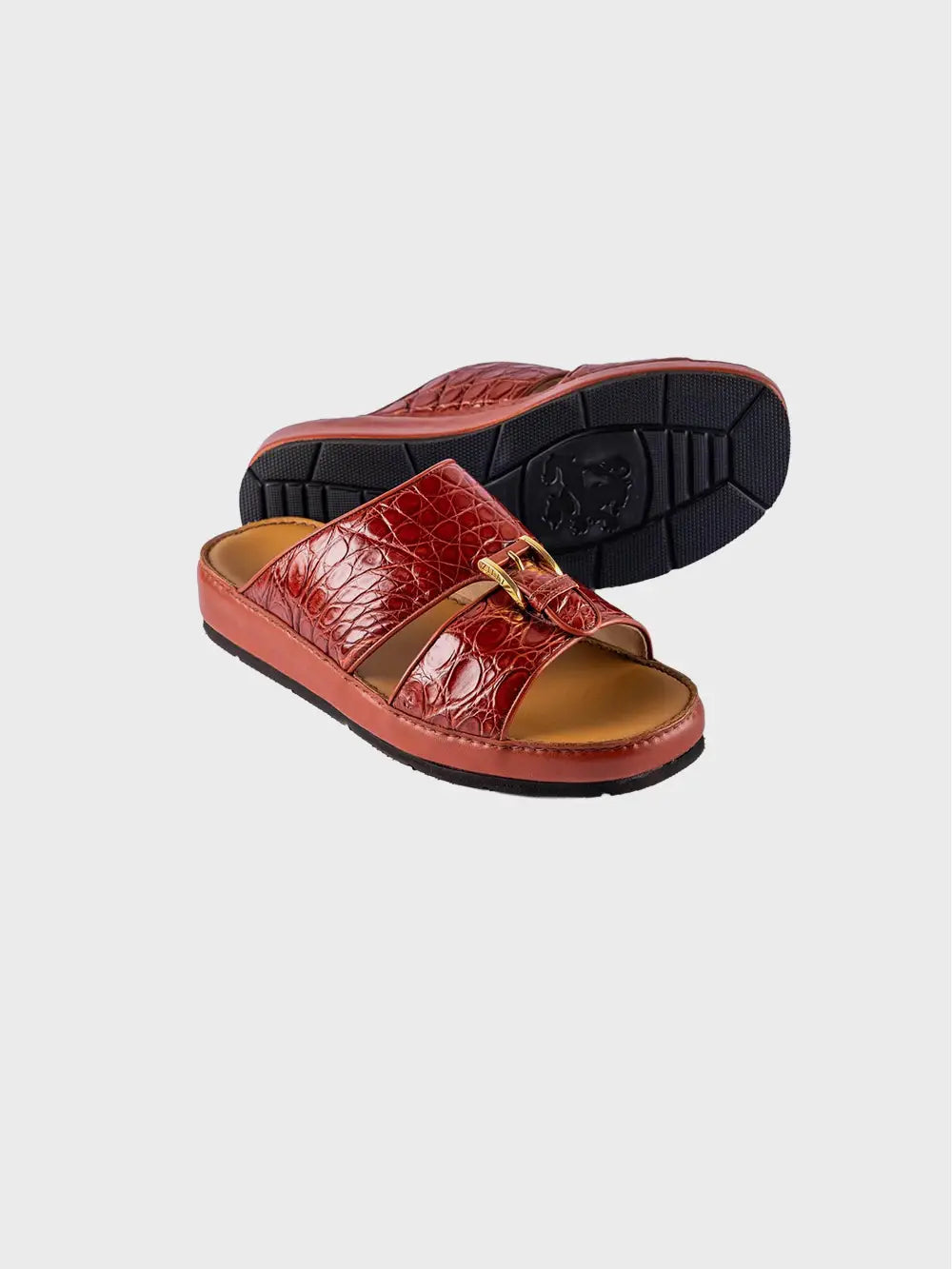 Sandals Arabic style in caiman leather