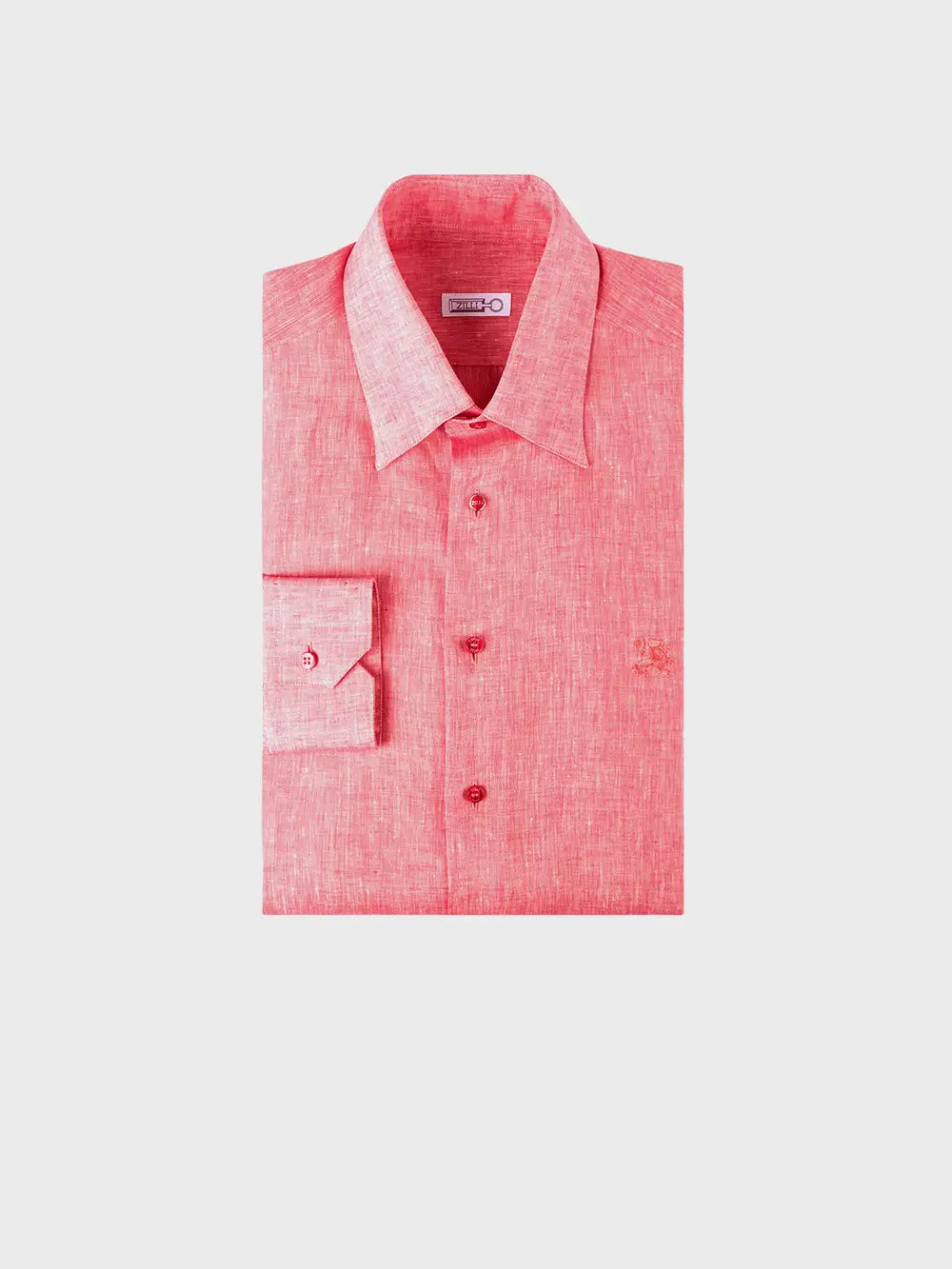 Zilli Linen Shirt with Iconic Griffon Embroidery