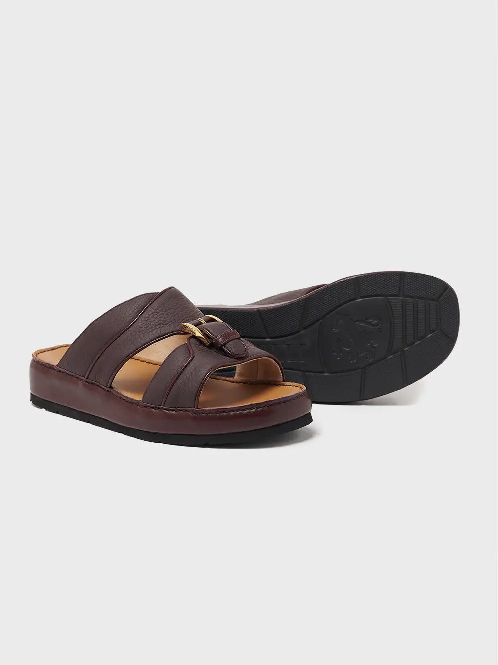 Zilli Handcrafted Deerskin Leather Sandal With 18K Gold-Plated ZILLI Rivet