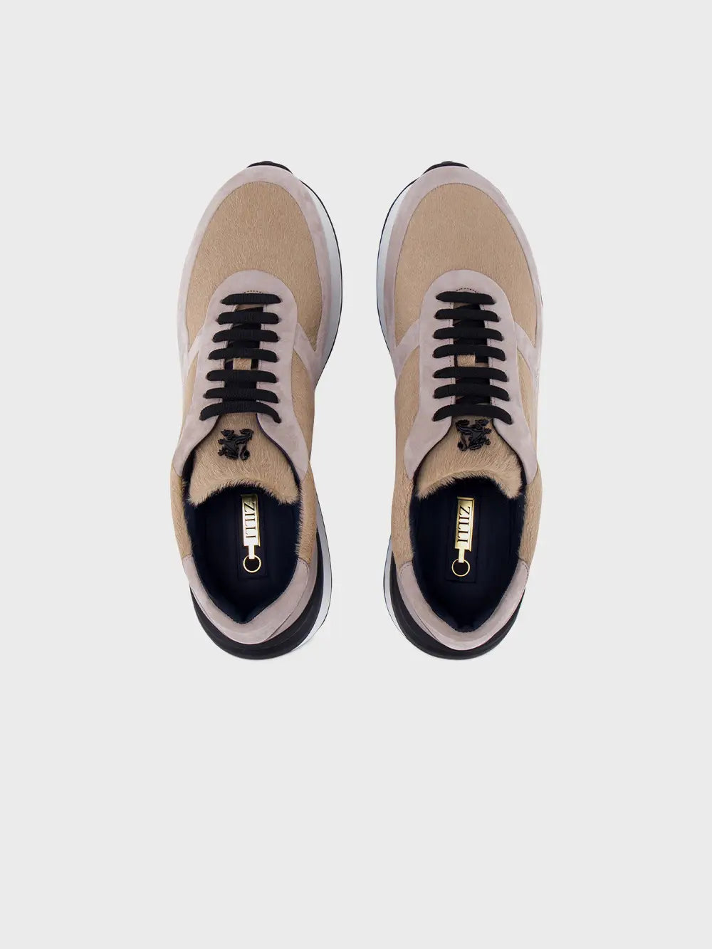 Suede Calfskin Sneakers with ZILLI Signature