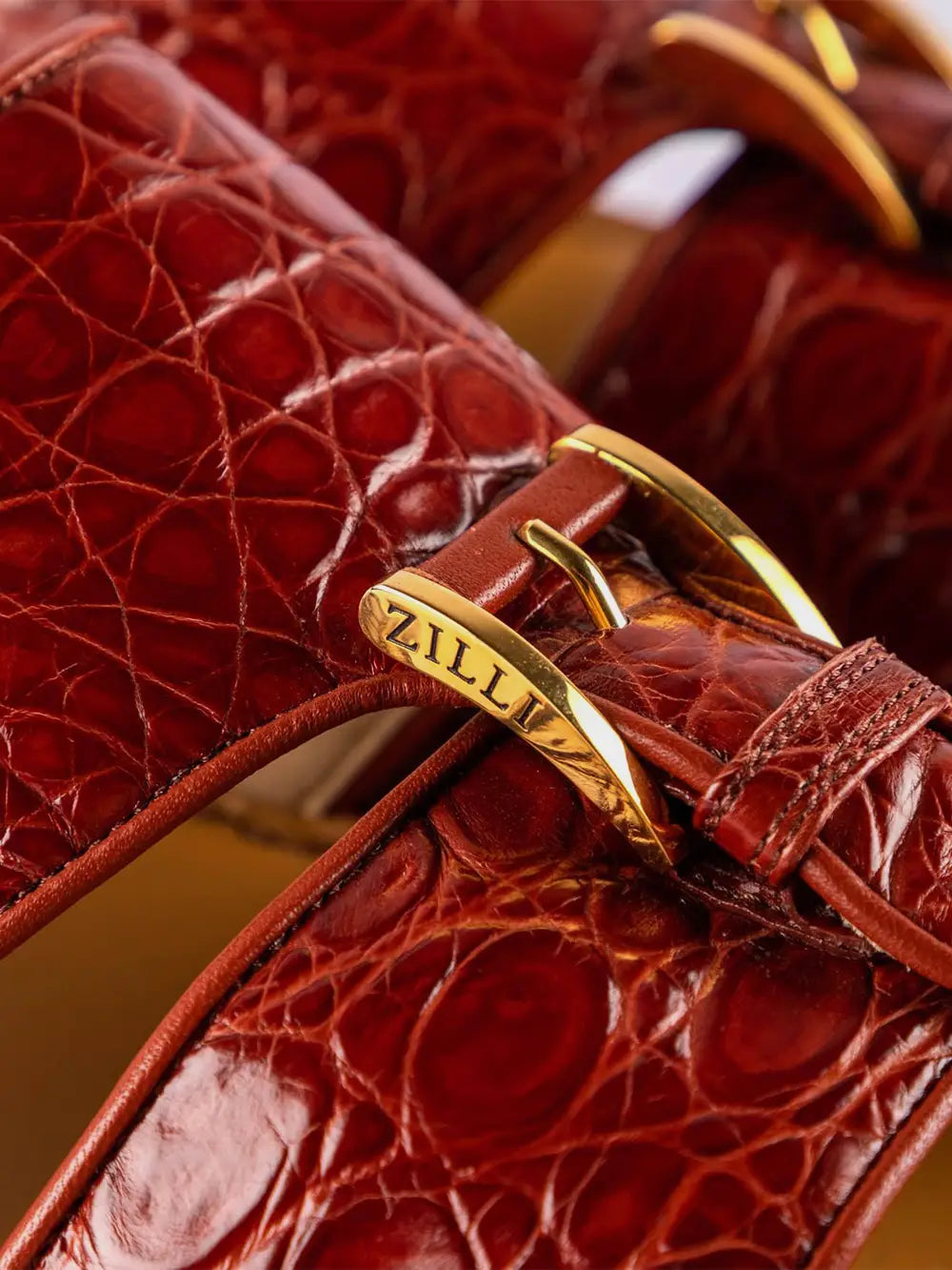 Sandals Arabic style in caiman leather