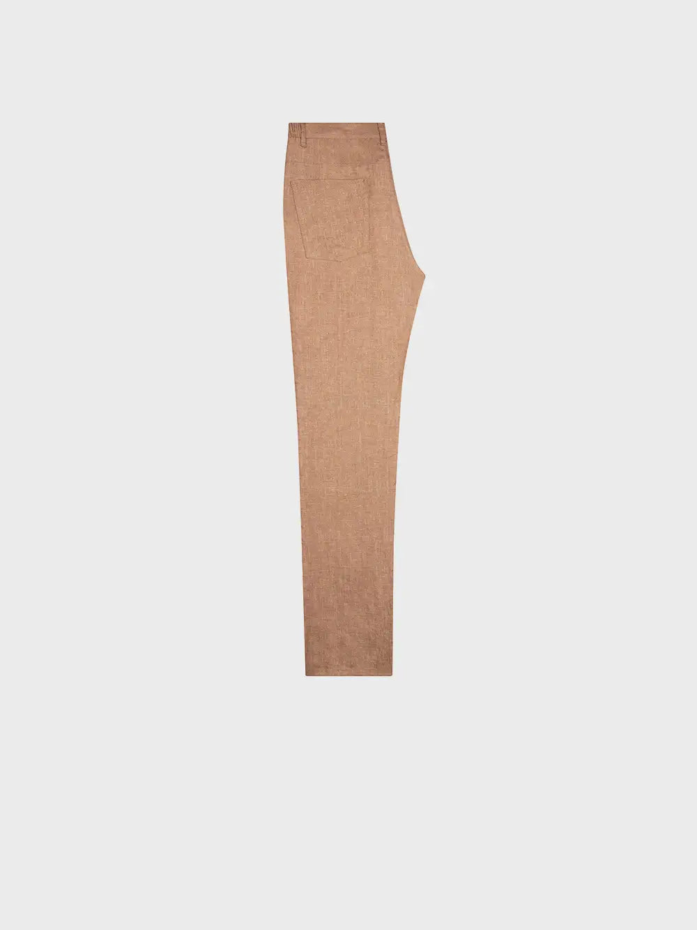 Zilli Slim Fit Linen Trousers with Micro Griffon Embroidery