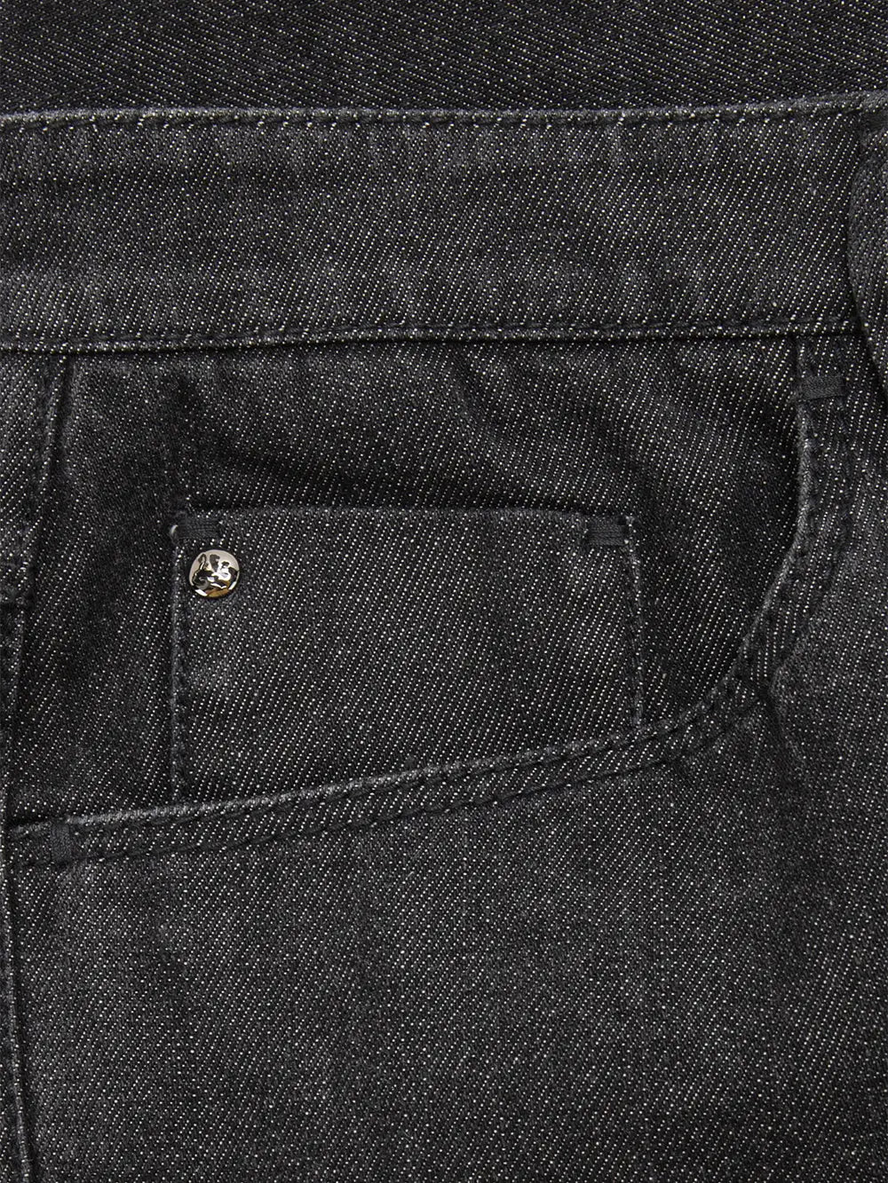 Regular Fit Stretch Cotton Jeans with Crocodile Details