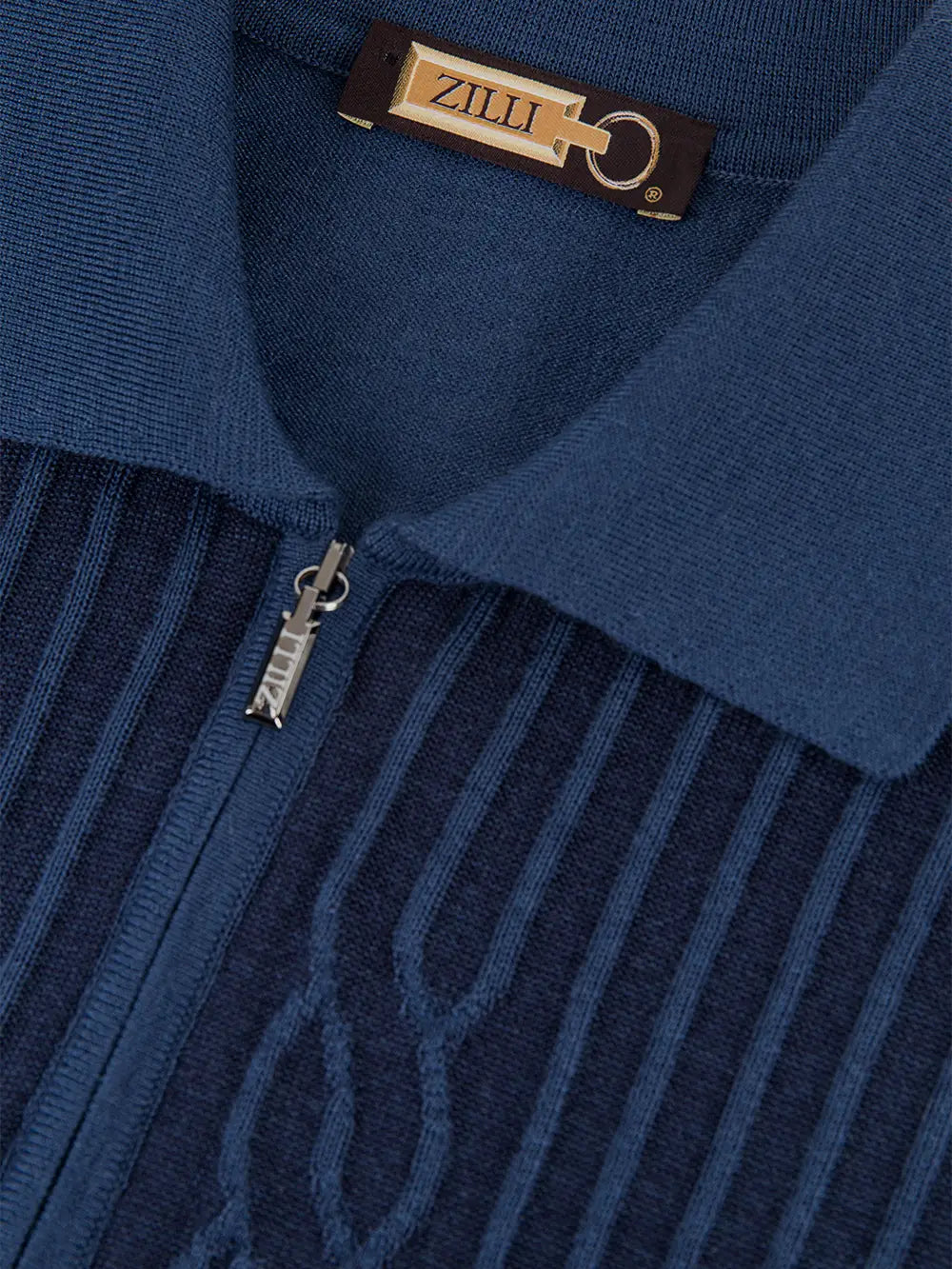 Long Sleeve Zipped Polo