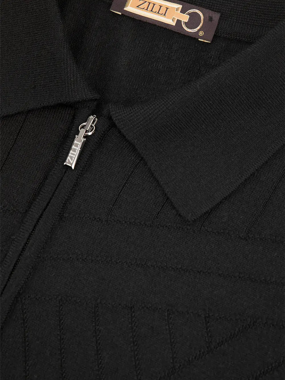 Long Sleeve Zipped Polo