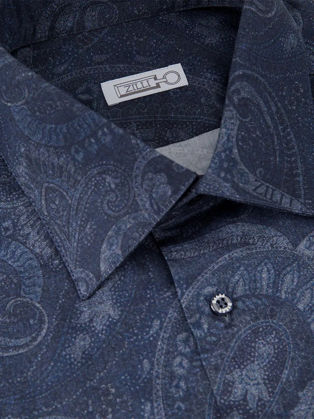 Long Sleeves Shirt with Paisley Pattern
